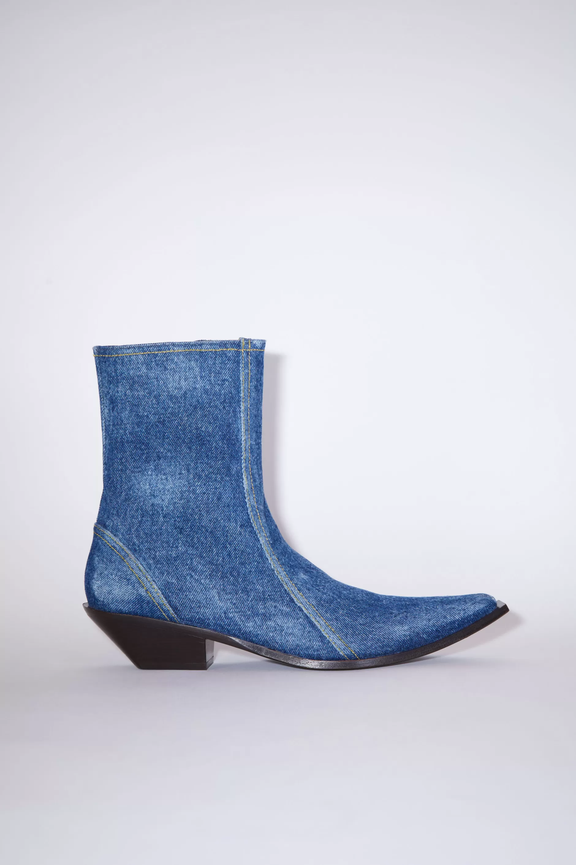 Acne Studios Ankle Boots Im Denim-Look Jeansblau Sale