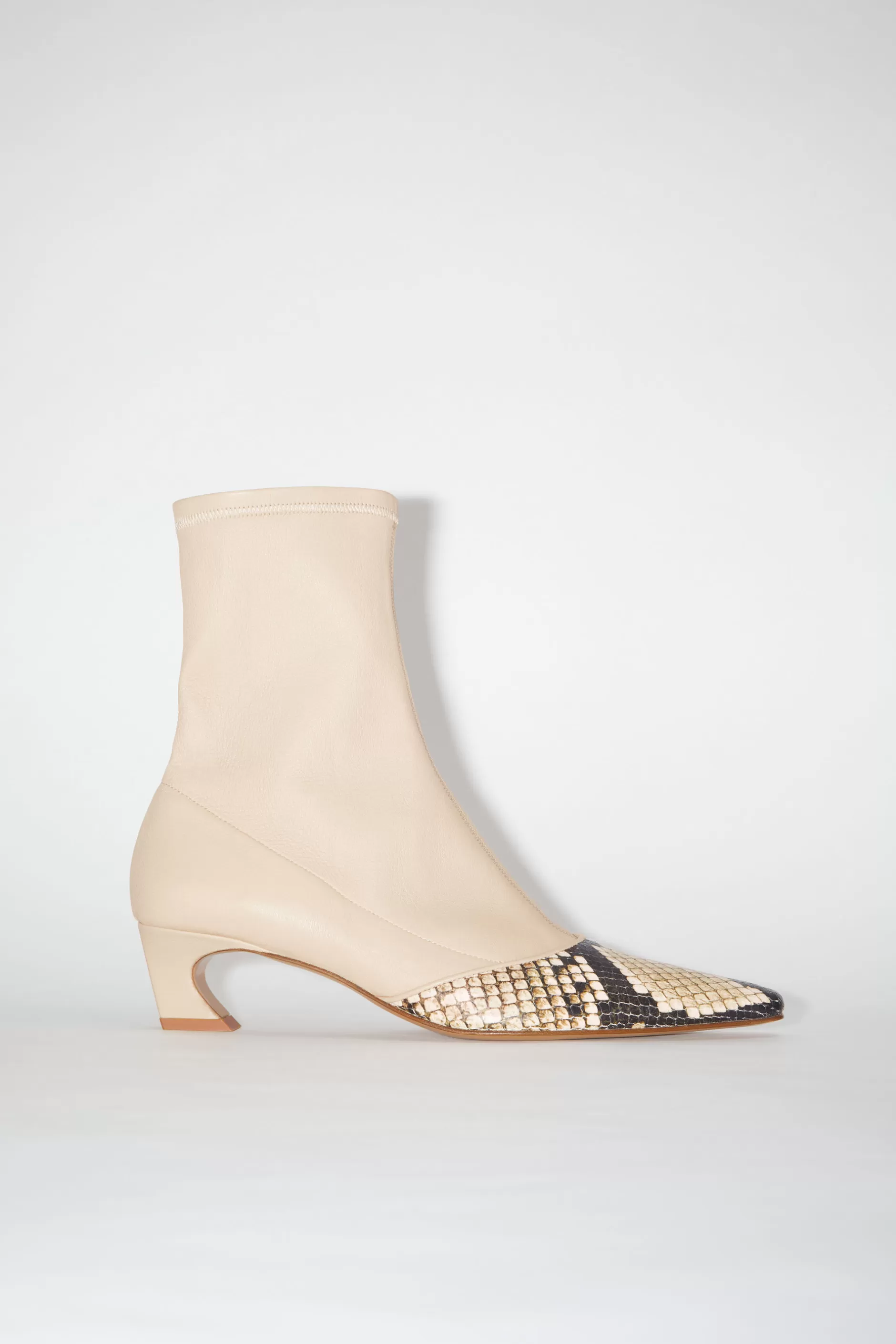 Acne Studios Ankle Boots Mit Absatz Mandelbeige Cheap