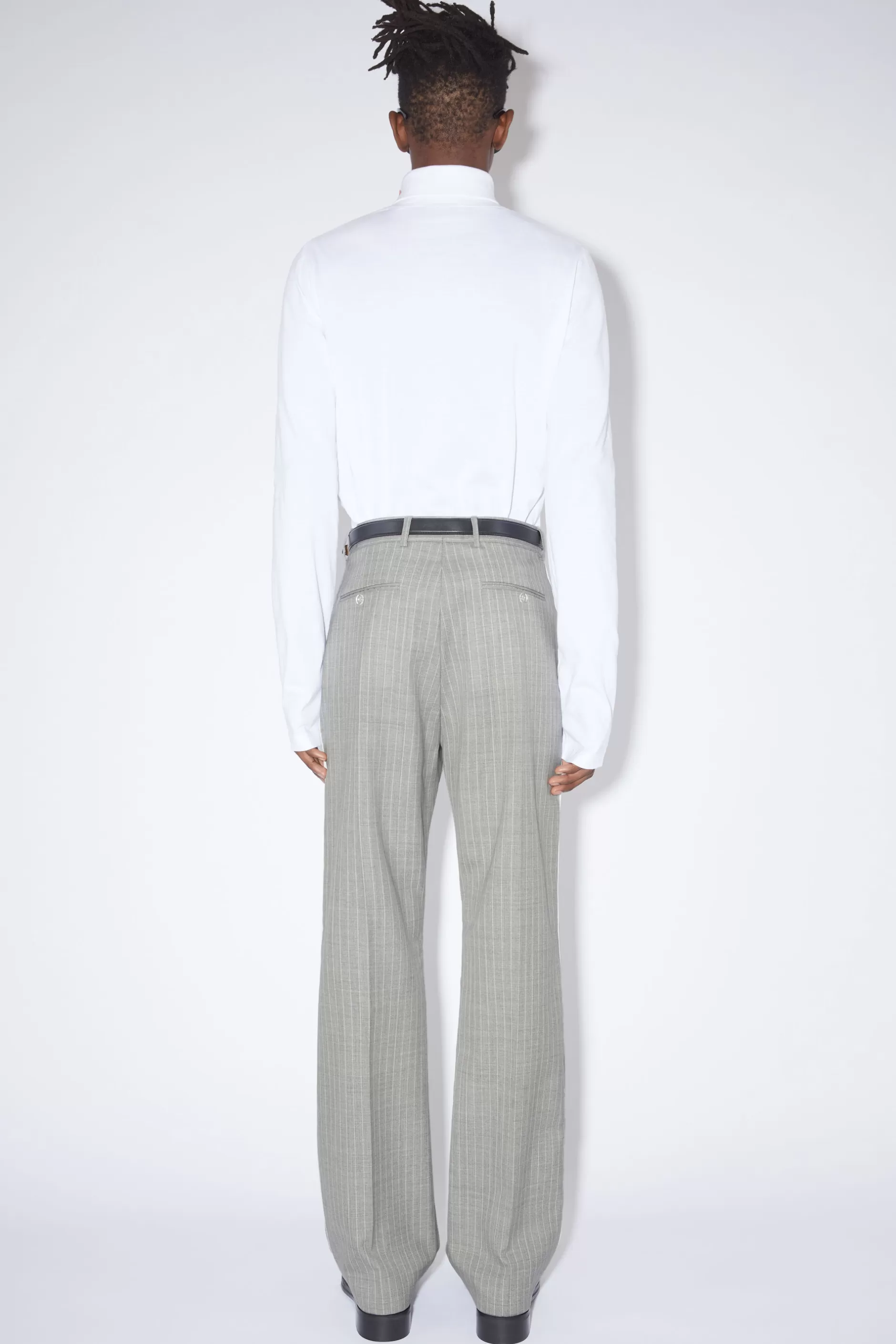 Acne Studios Anzughose Aus Wolle Perlgrau Fashion