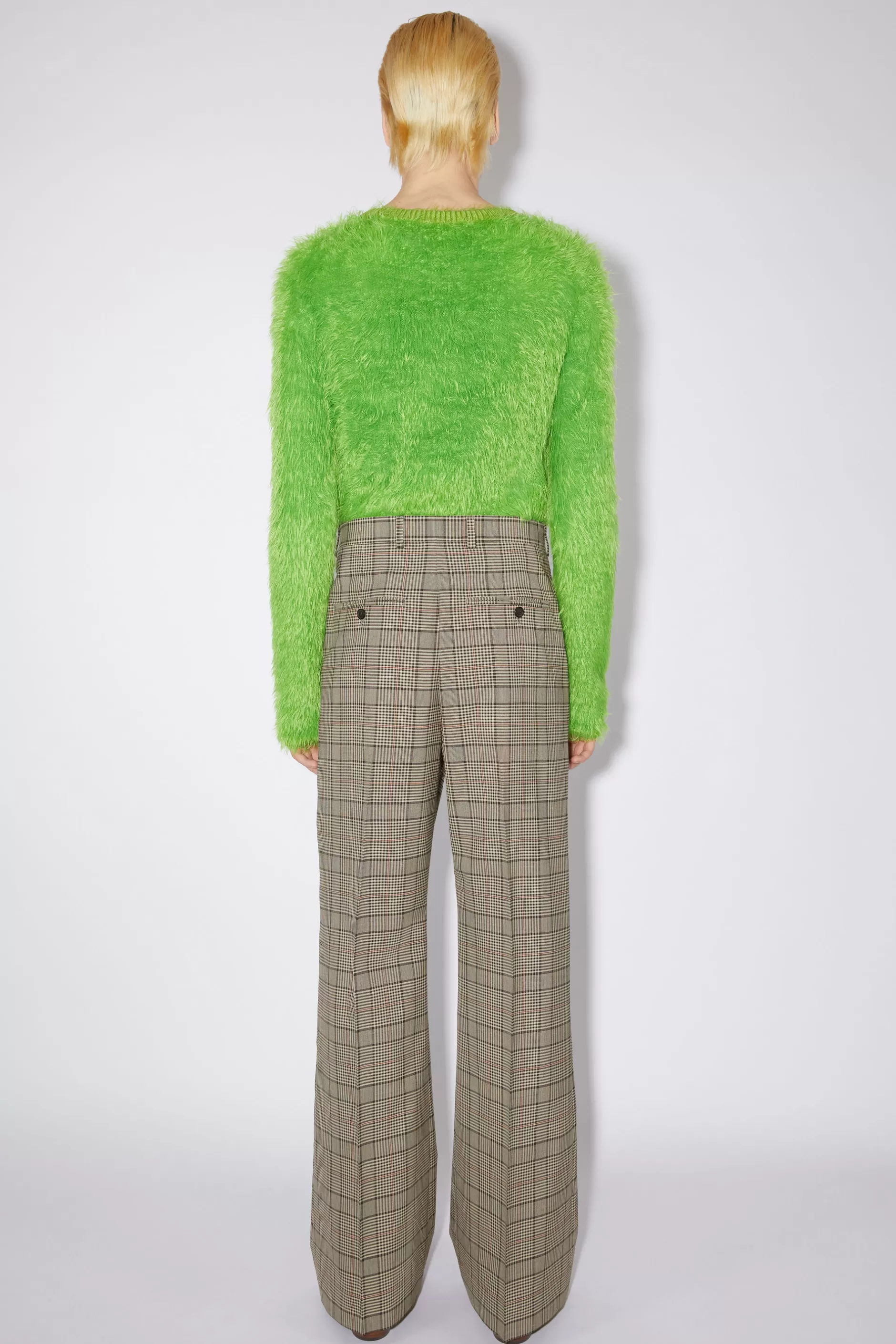 Acne Studios Anzughose Aus Woll-Mix Braun/Rot Sale