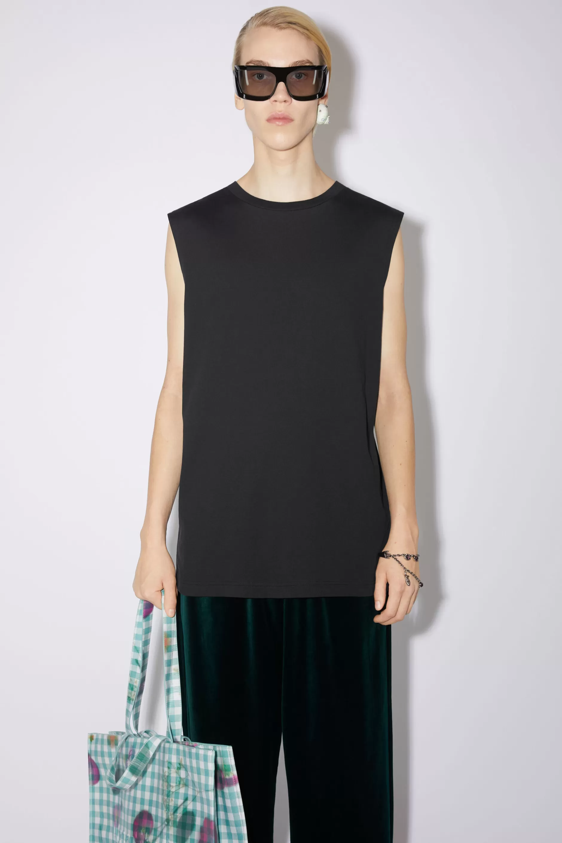 Acne Studios Armelloses T-Shirt Schwarz Best Sale