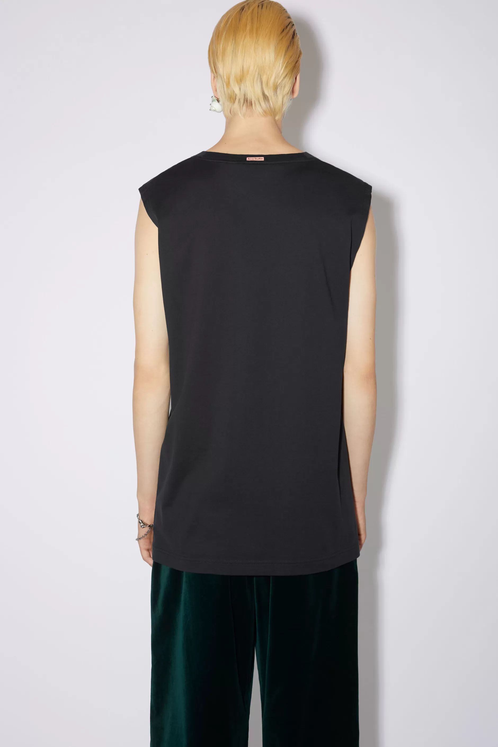 Acne Studios Armelloses T-Shirt Schwarz Best Sale