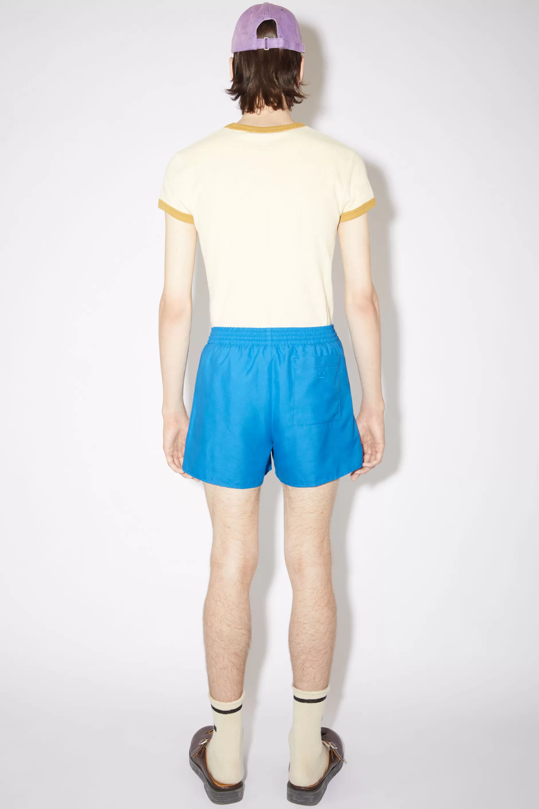 Acne Studios Badeshorts Mit Wasserreaktivem Logo Saphirblau Online