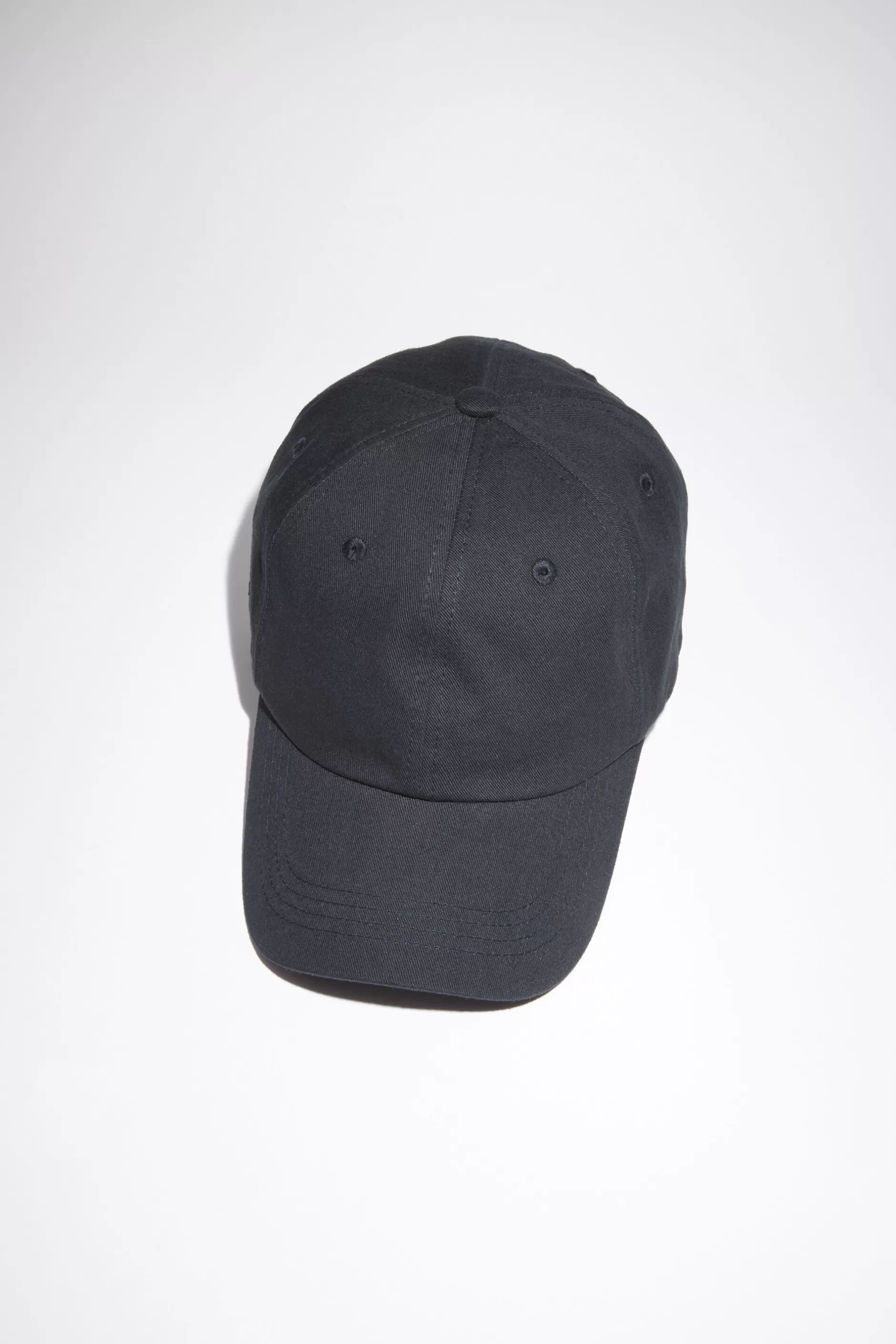 Acne Studios Baseballkappe Aus Baumwolle Schwarz Discount