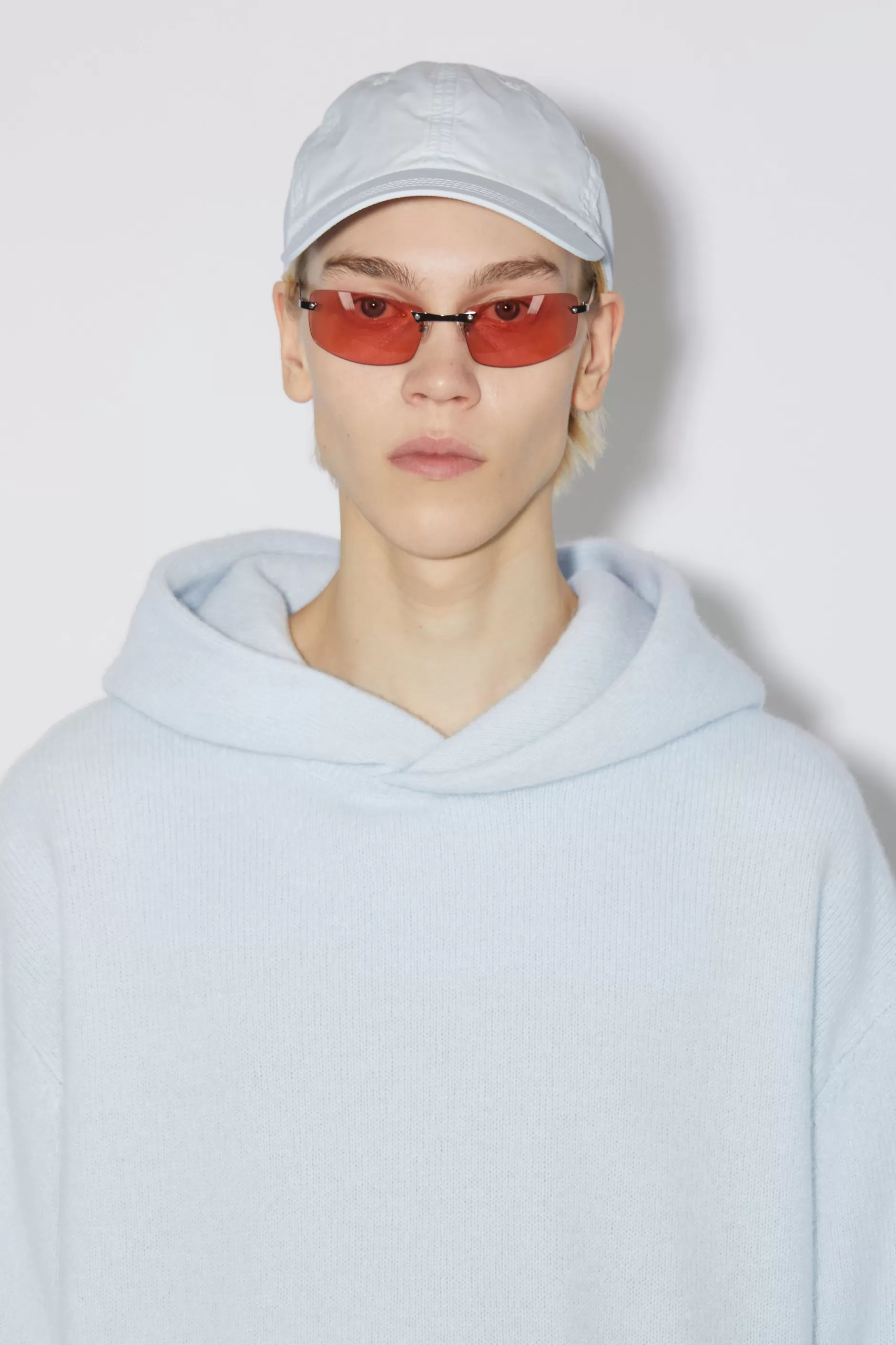 Acne Studios Baseballkappe Aus Nylon Staubblau Online