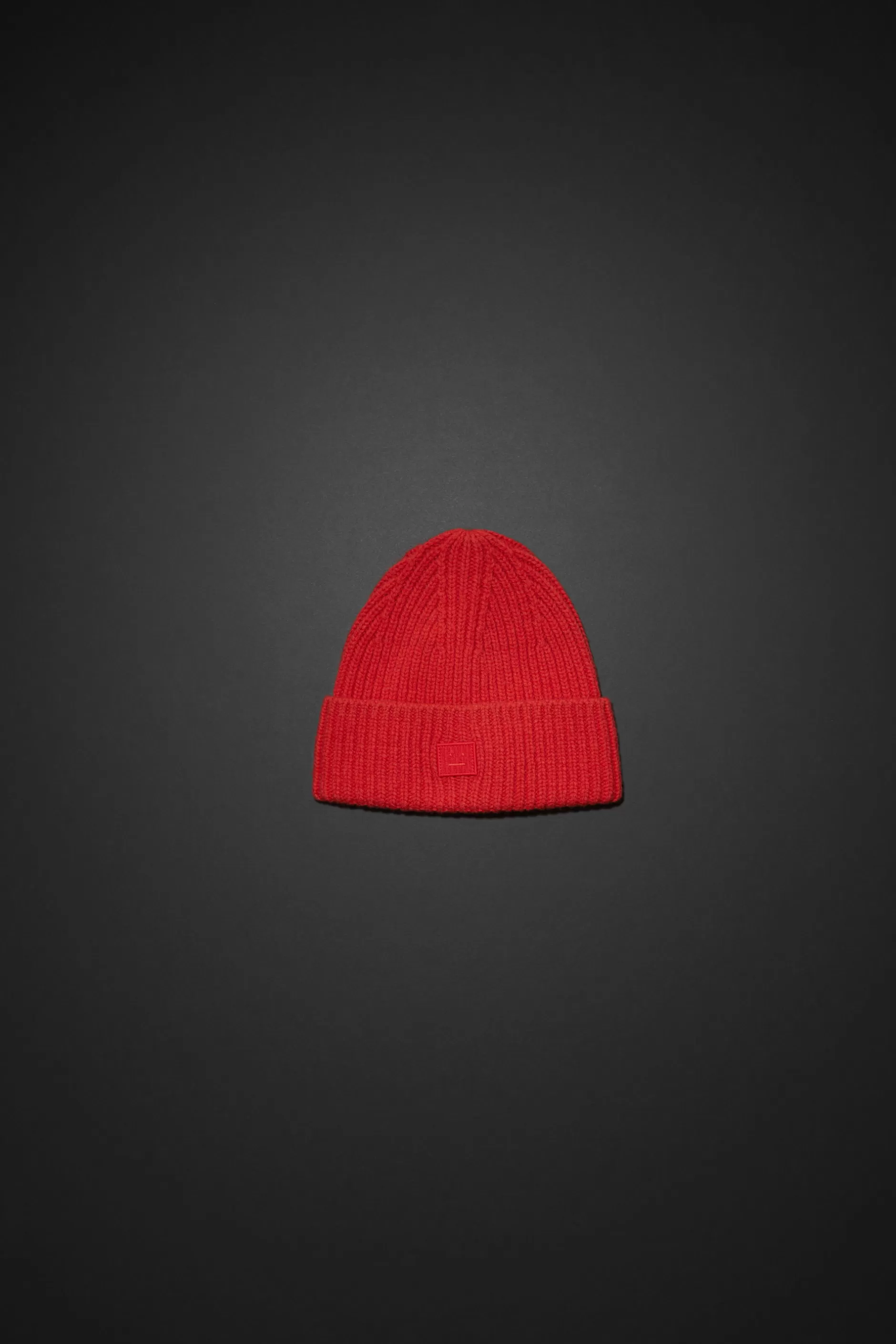 Acne Studios Beanie Aus Rippstrick Chilirot Sale