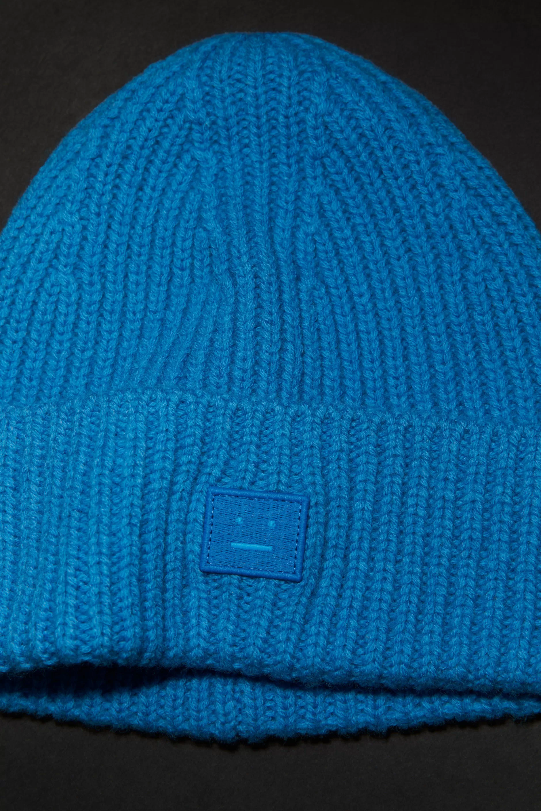 Acne Studios Beanie Aus Rippstrick Saphirblau Online