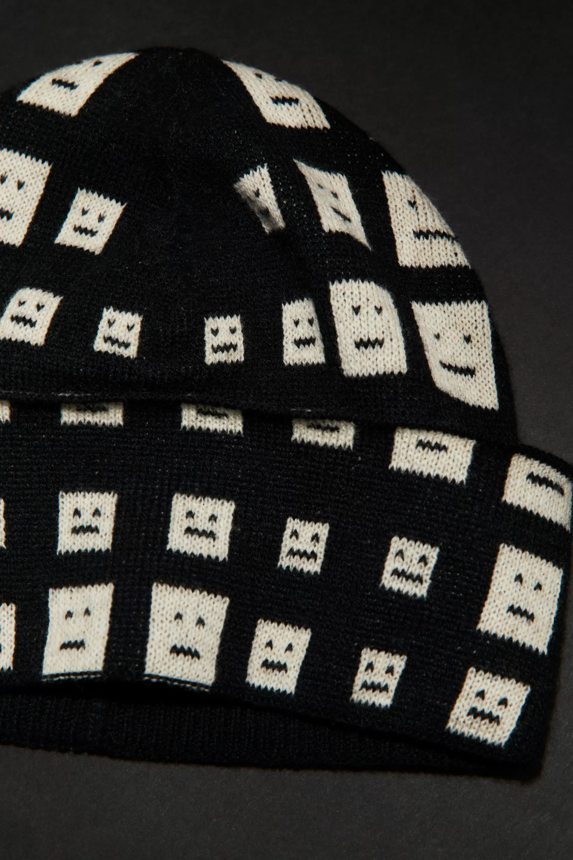 Acne Studios Beanie Aus Strick Schwarz Shop