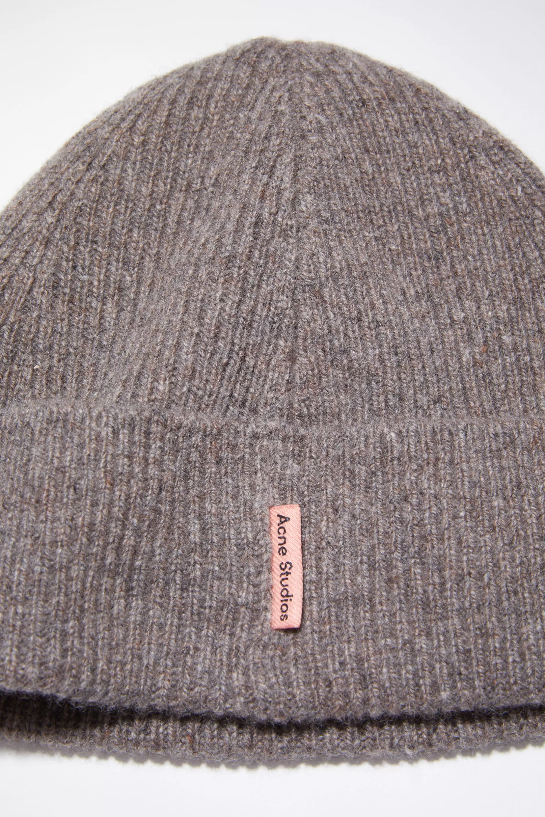 Acne Studios Beanie Aus Woll-Kaschmir-Mix Fuchsgrau Flash Sale