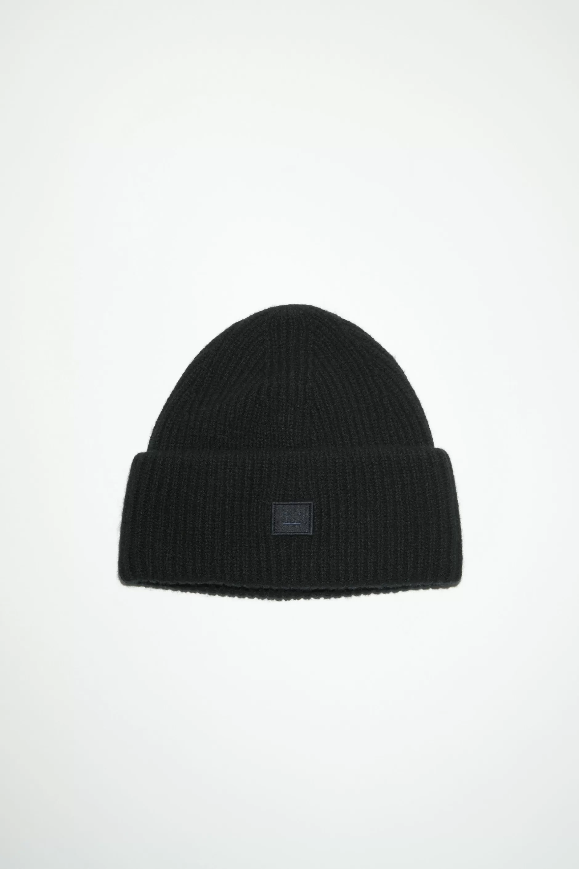 Acne Studios Beanie Mit Kleinem Face-Logo Schwarz Best