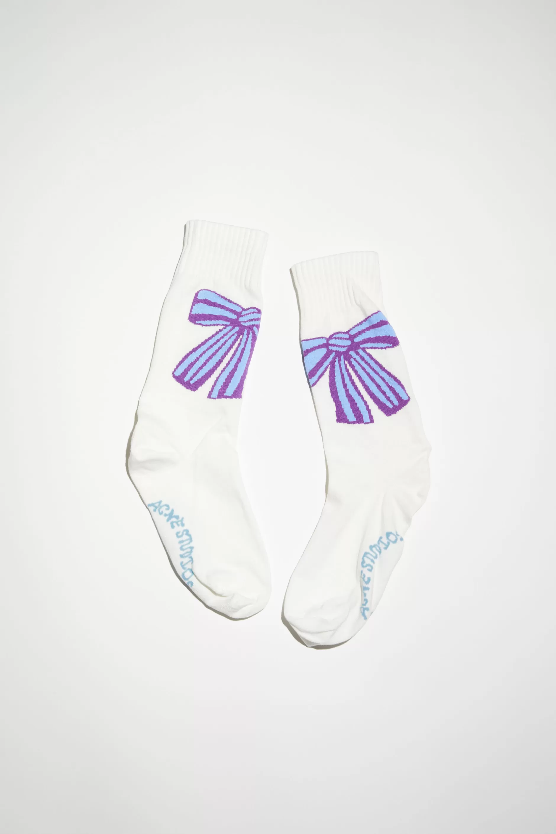 Acne Studios Bedruckte Socken White/Multi Flash Sale