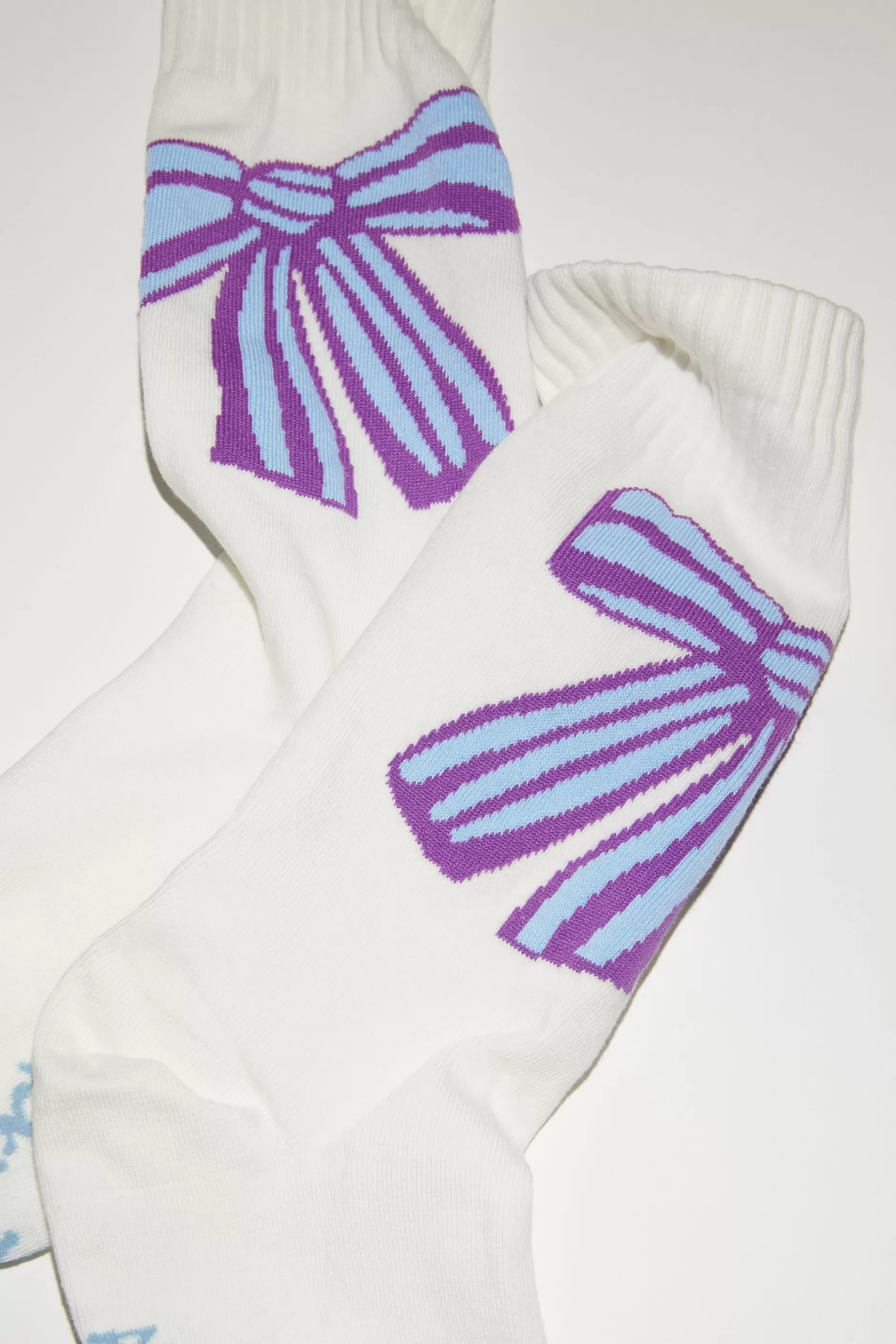 Acne Studios Bedruckte Socken White/Multi Flash Sale