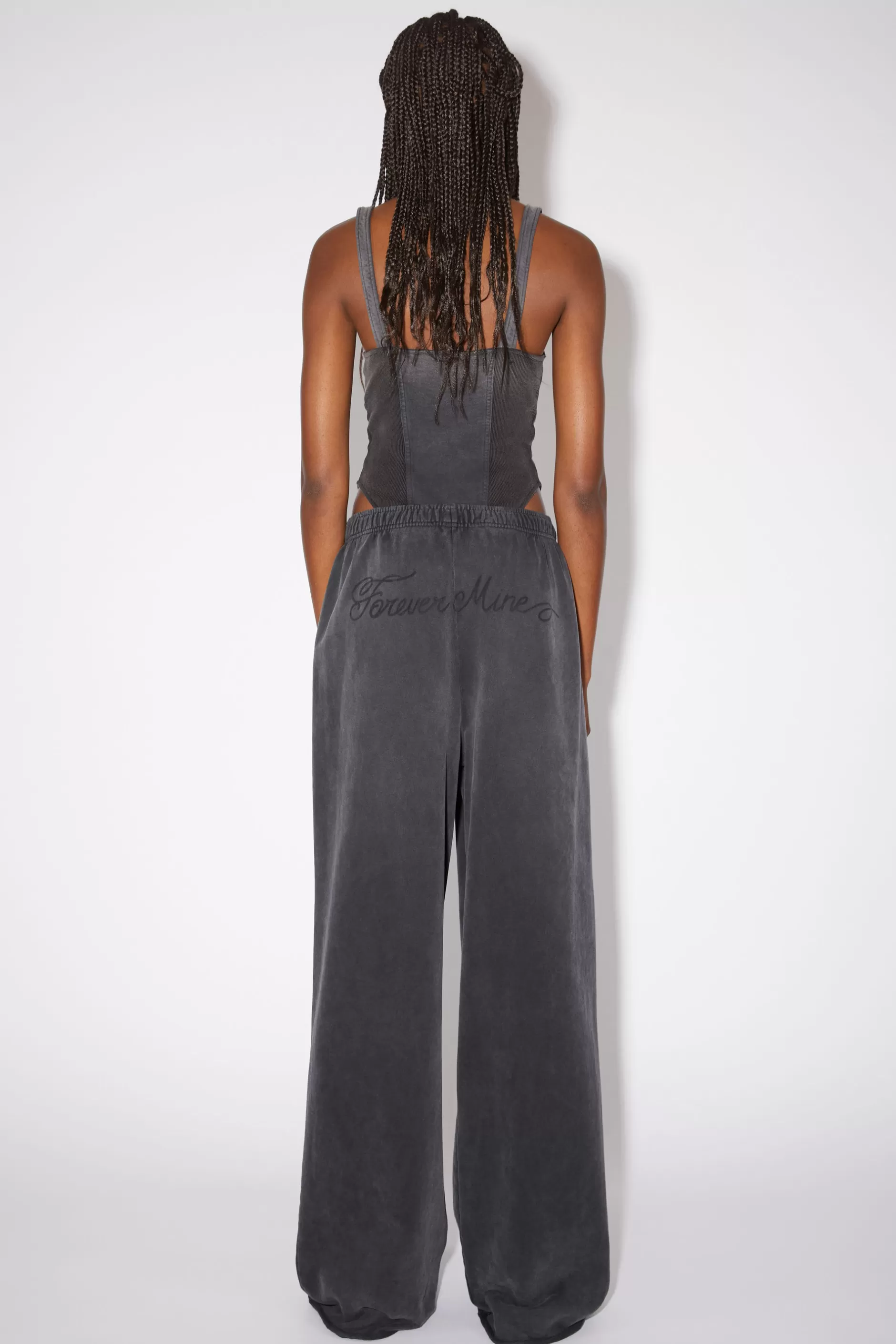 Acne Studios Bedruckte Sweatpants Ausgebleichtes Schwarz Best