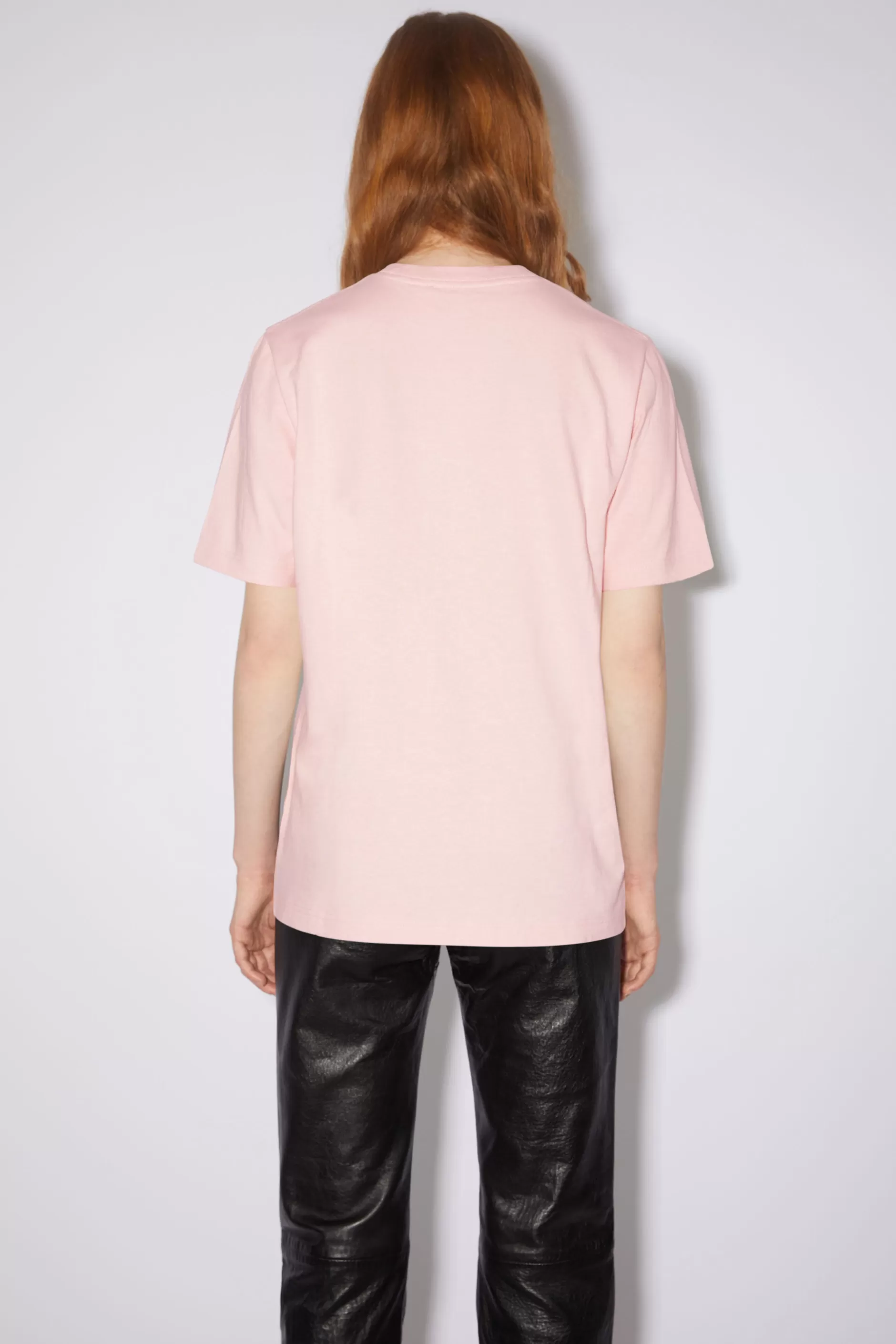 Acne Studios Besticktes T-Shirt Pudriges Rosa Best