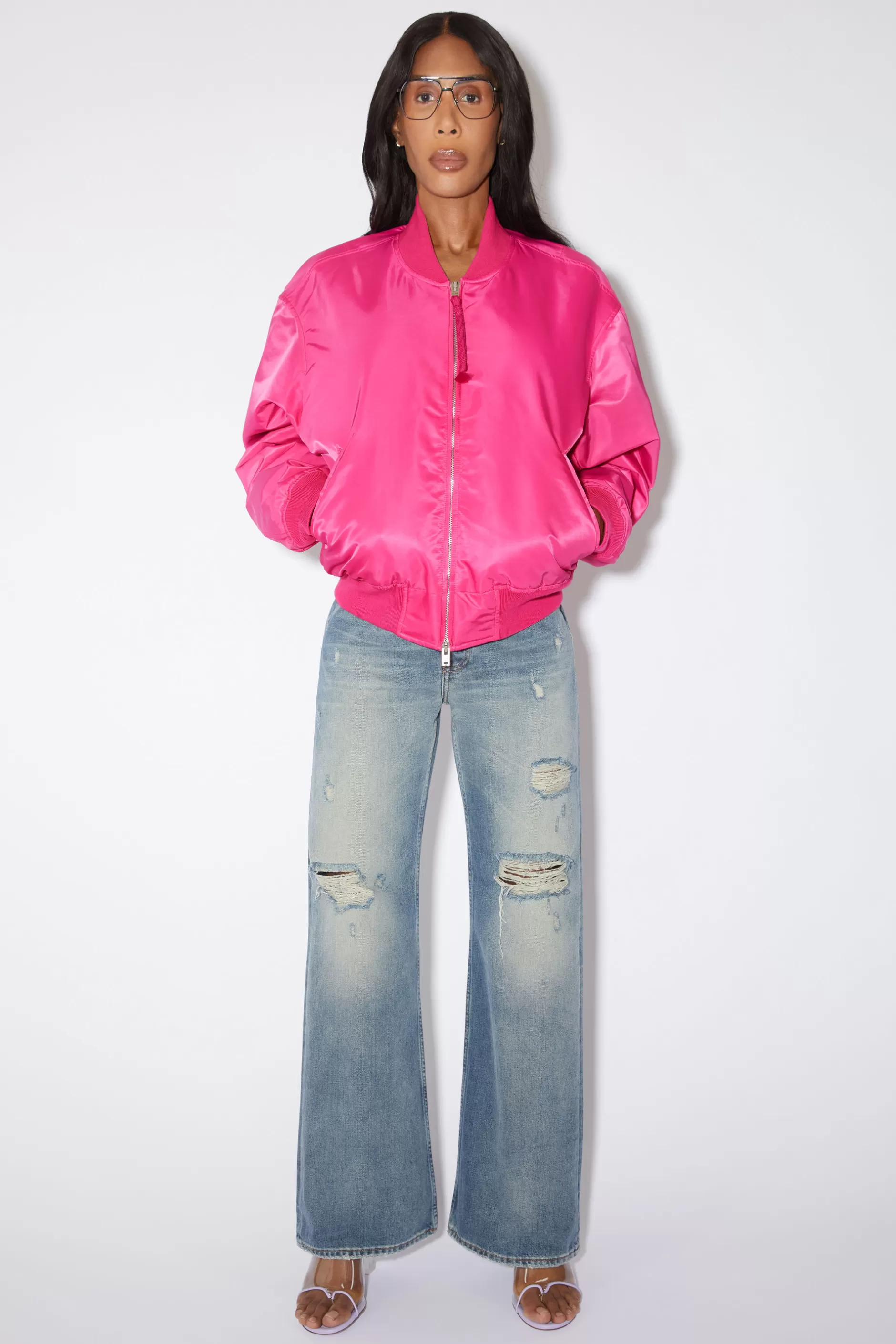 Acne Studios Bomberjacke Magenta Flash Sale