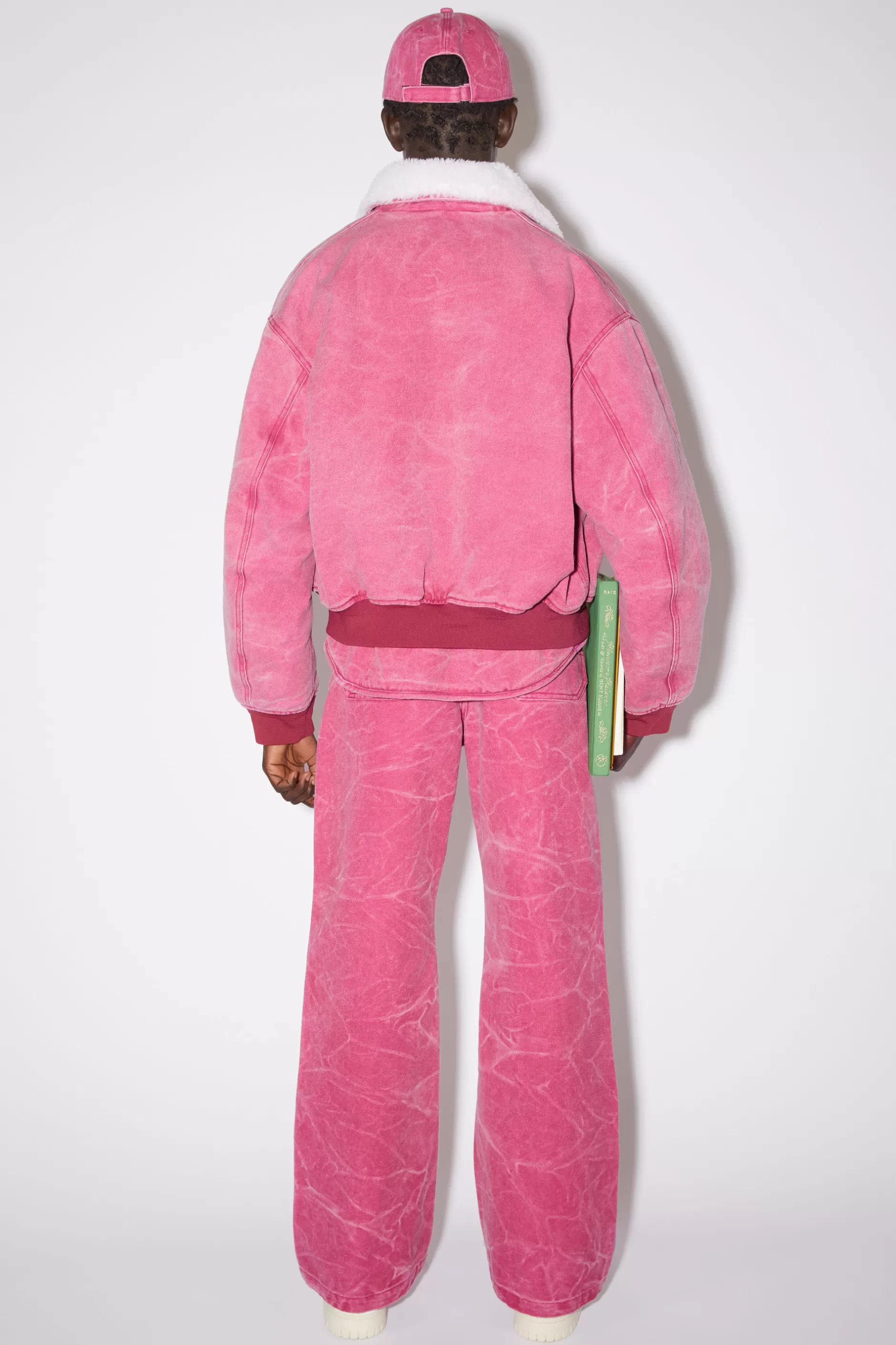 Acne Studios Bomberjacke Aus Baumwoll-Canvas Fuchsia Hot