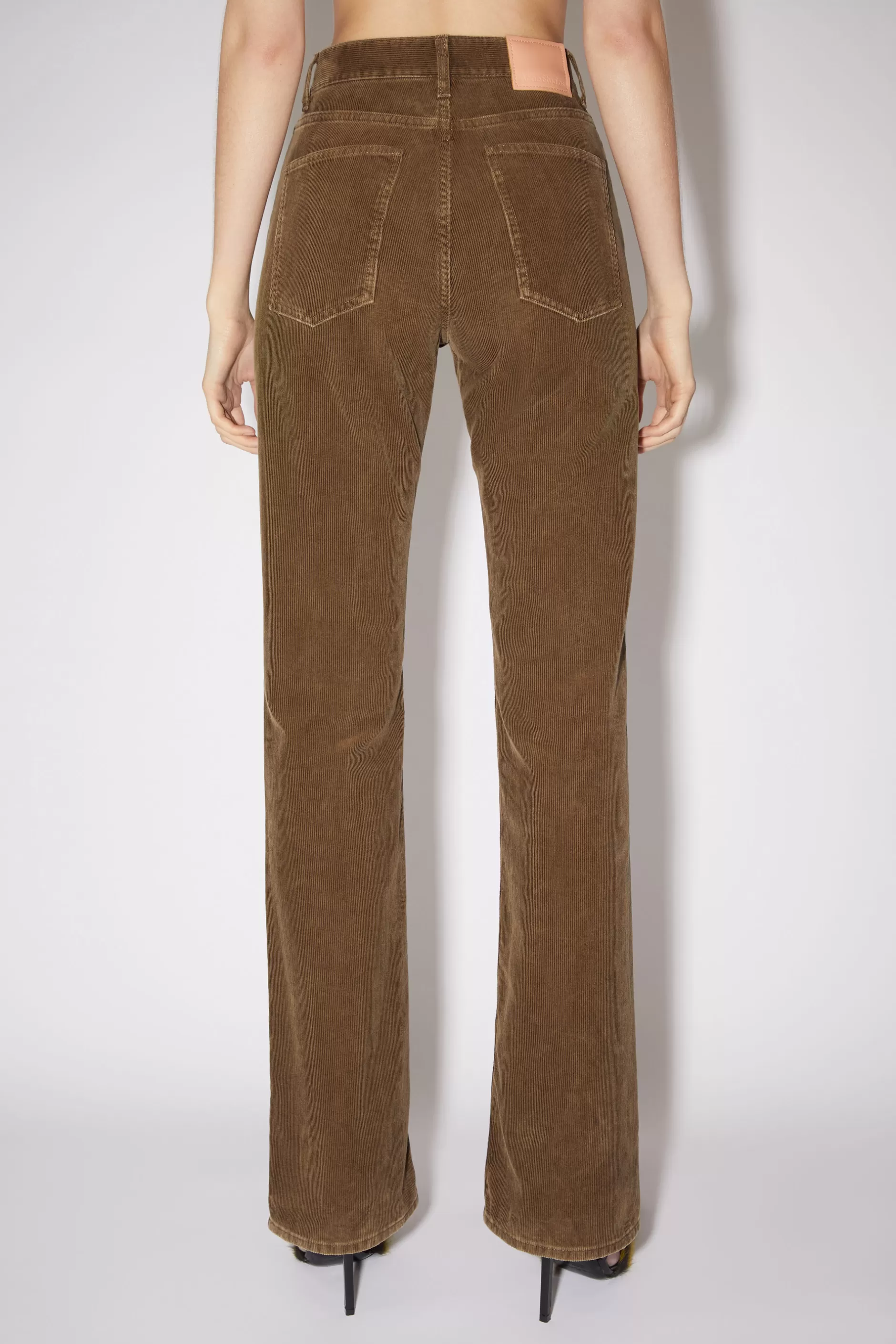 Acne Studios Boot-Cut-Jeans Beige Cheap