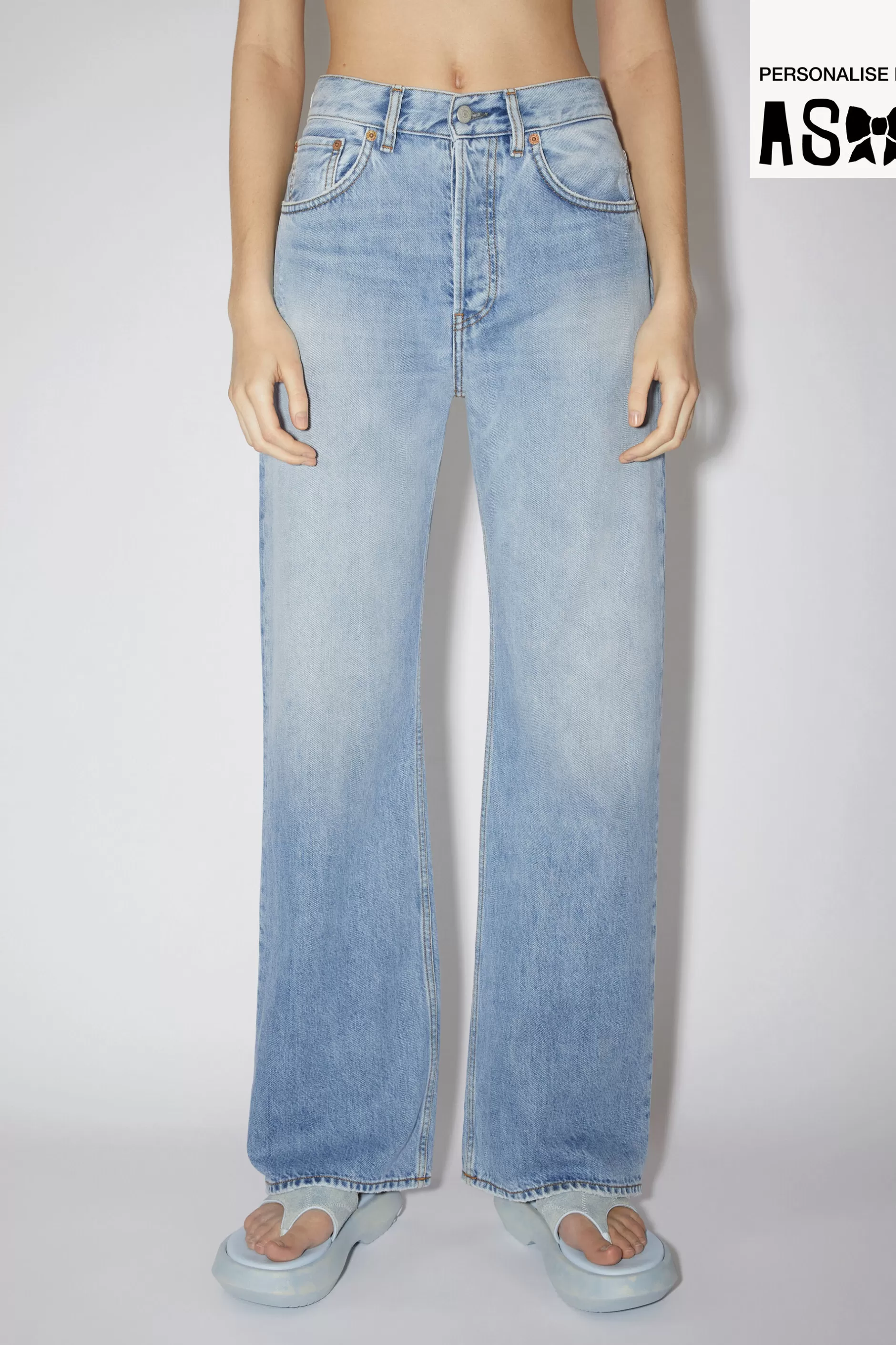 Acne Studios Boot-Cut-Jeans In Lockerer Passform Hellblau Fashion