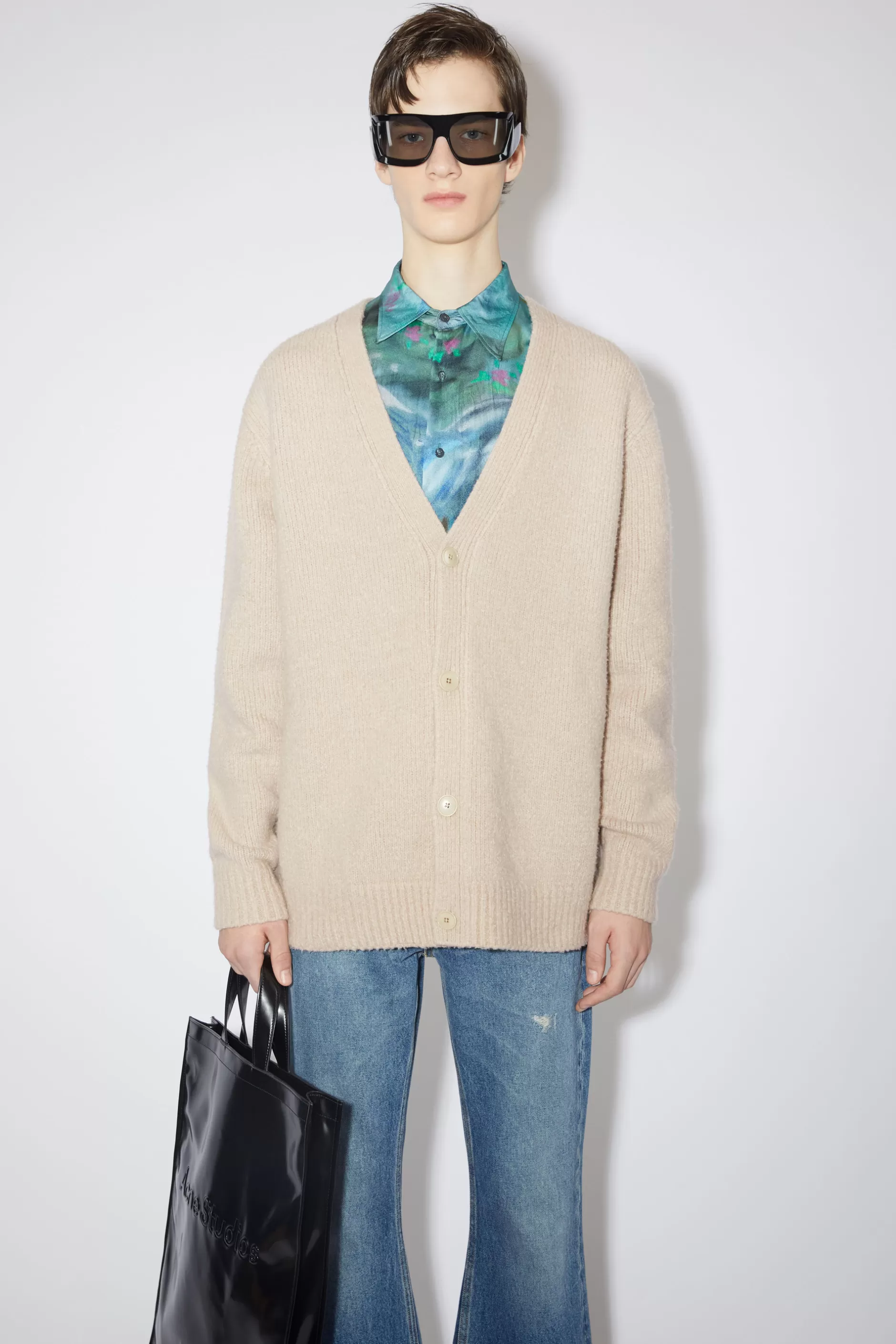 Acne Studios Cardigan Aus Woll-Mix Lehm-Beige Online