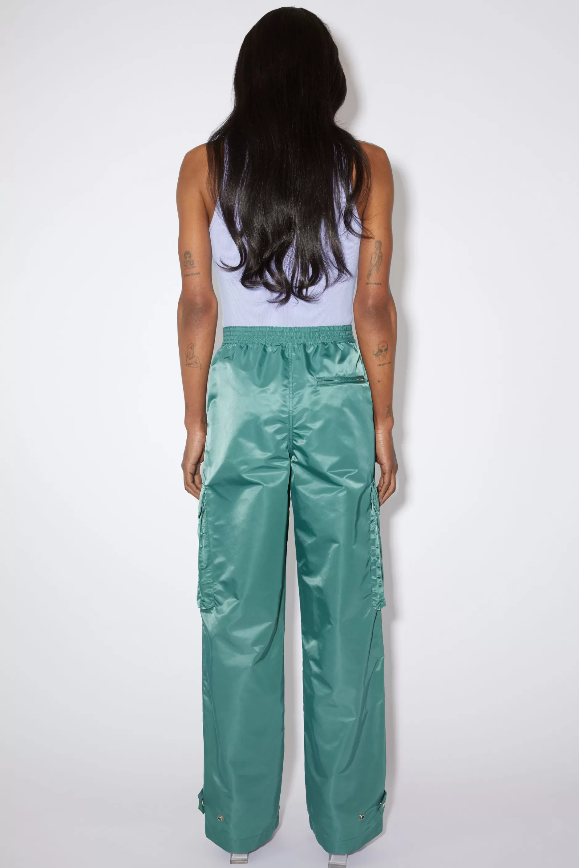 Acne Studios Cargohose Aus Nylon Piniengrun Clearance