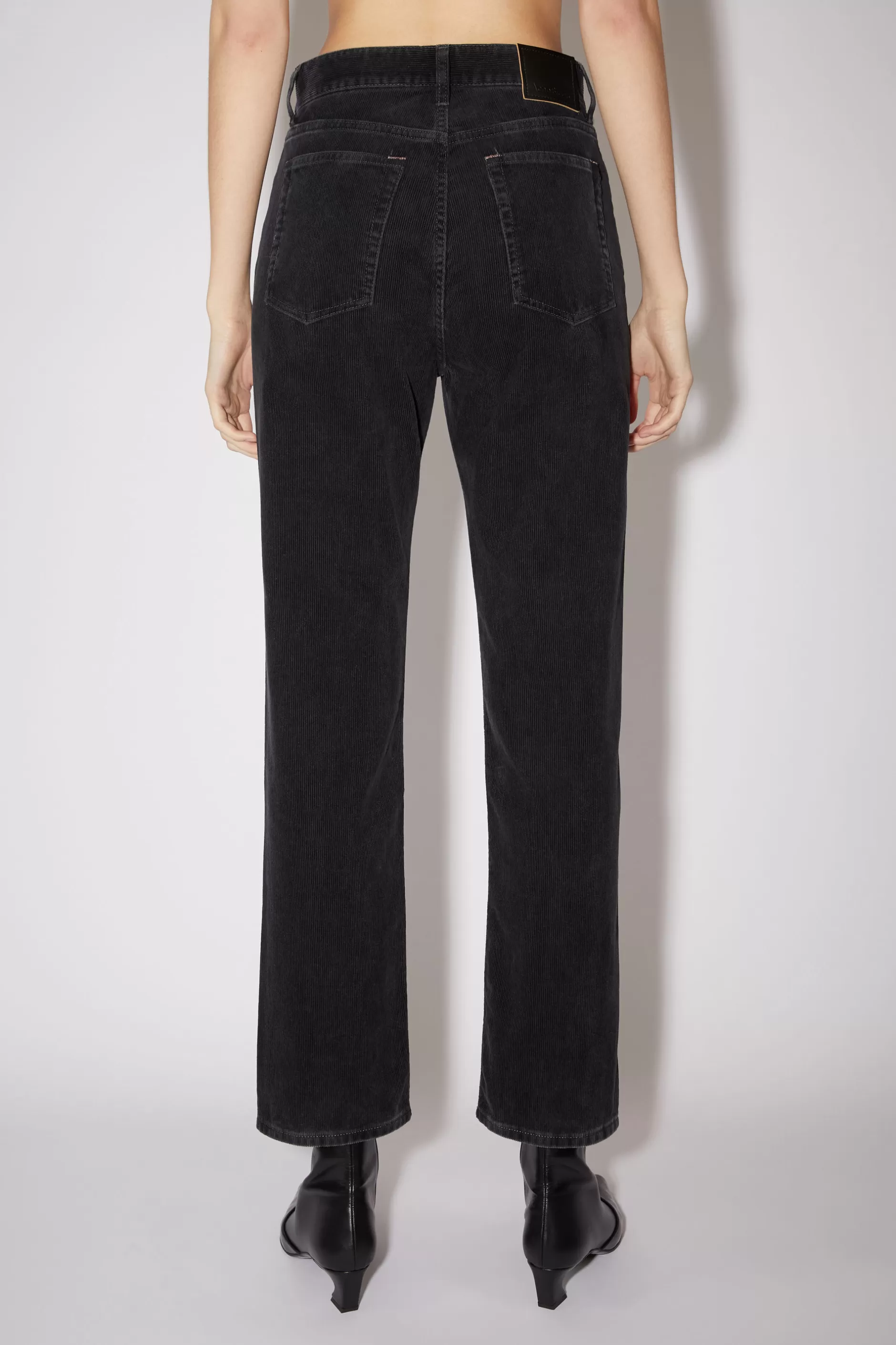 Acne Studios Cord-Jeans In Gerader Passform Schwarz Best