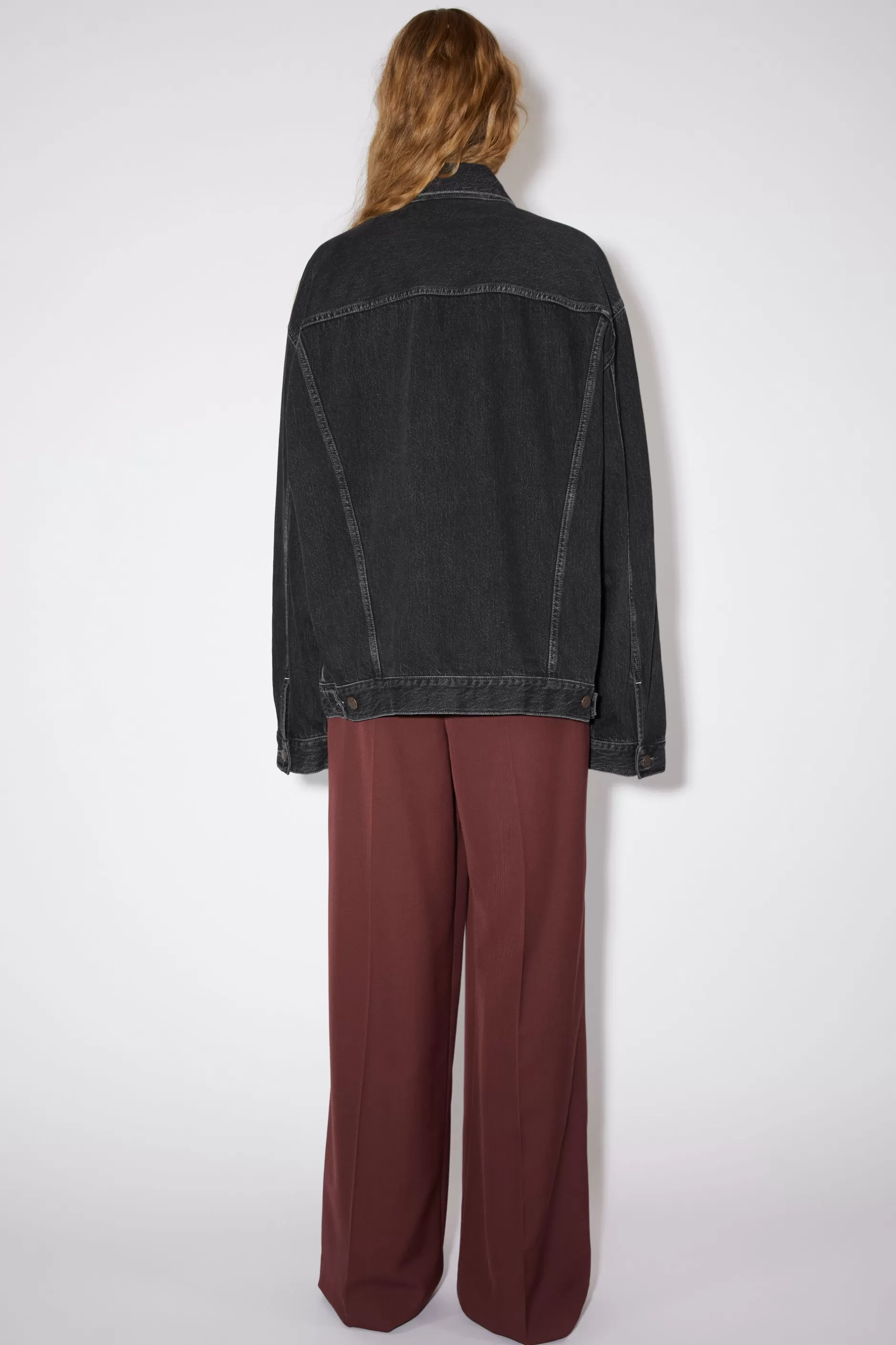 Acne Studios Denimjacke Schwarz Best Sale