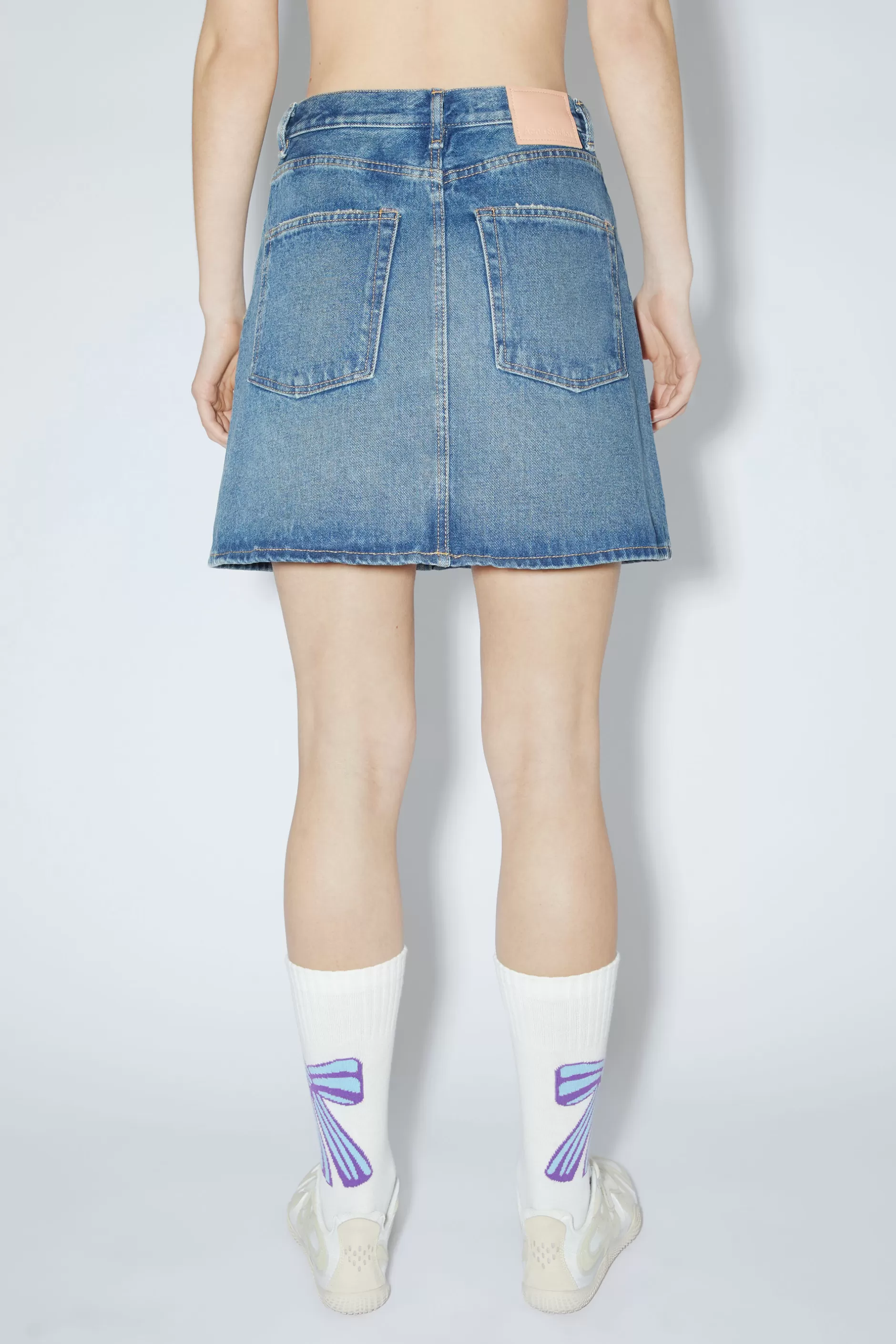 Acne Studios Denim-Minirock Mid Blue Clearance