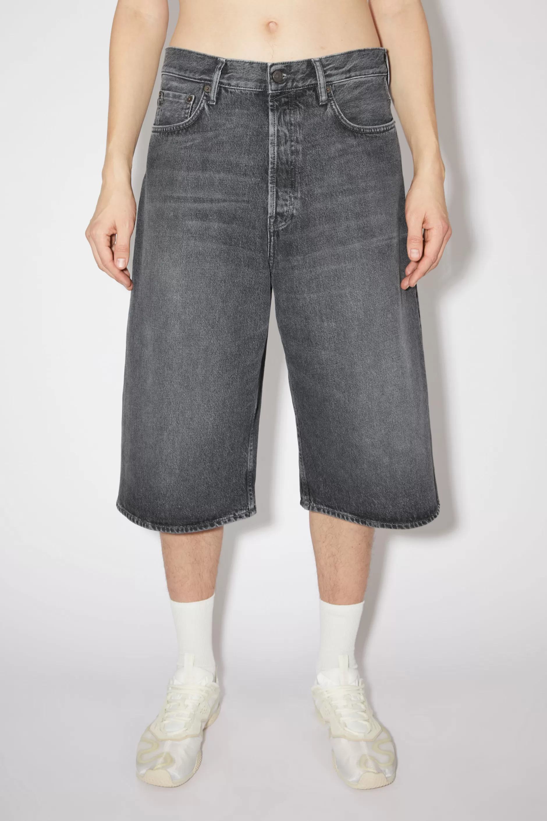 Acne Studios Denim-Shorts Mit Lockerer Passform Schwarz Outlet