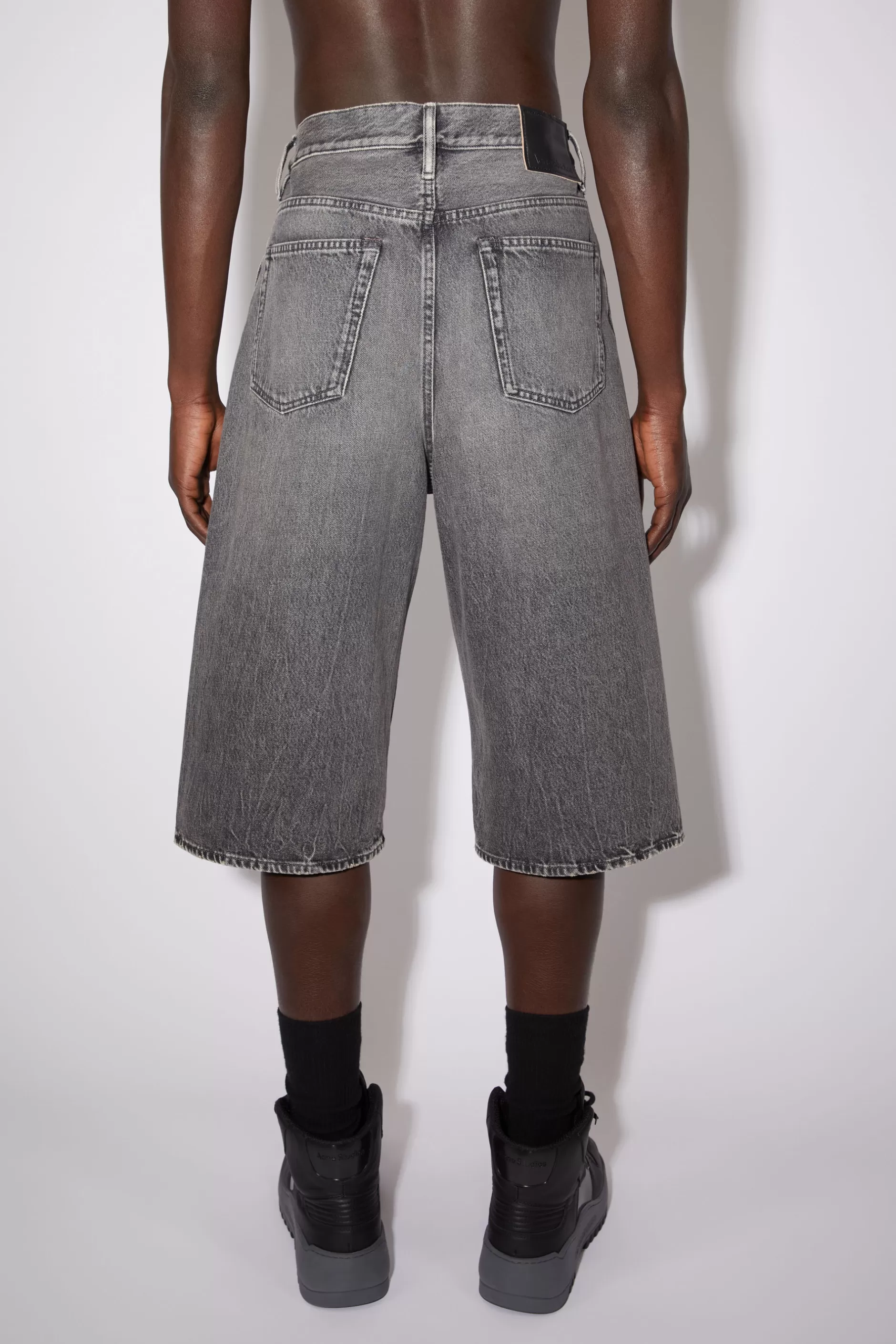 Acne Studios Denim-Shorts Mit Lockerer Passform Schwarz Store