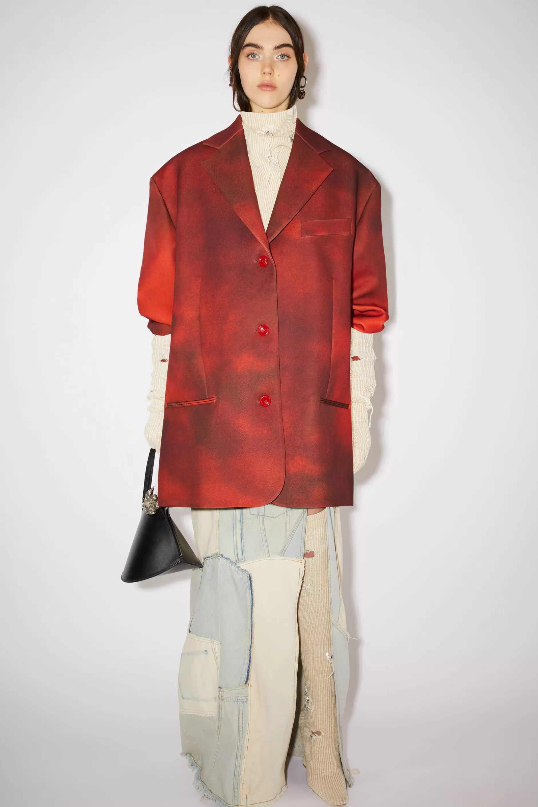 Acne Studios Einreihige Anzugjacke Rot Shop