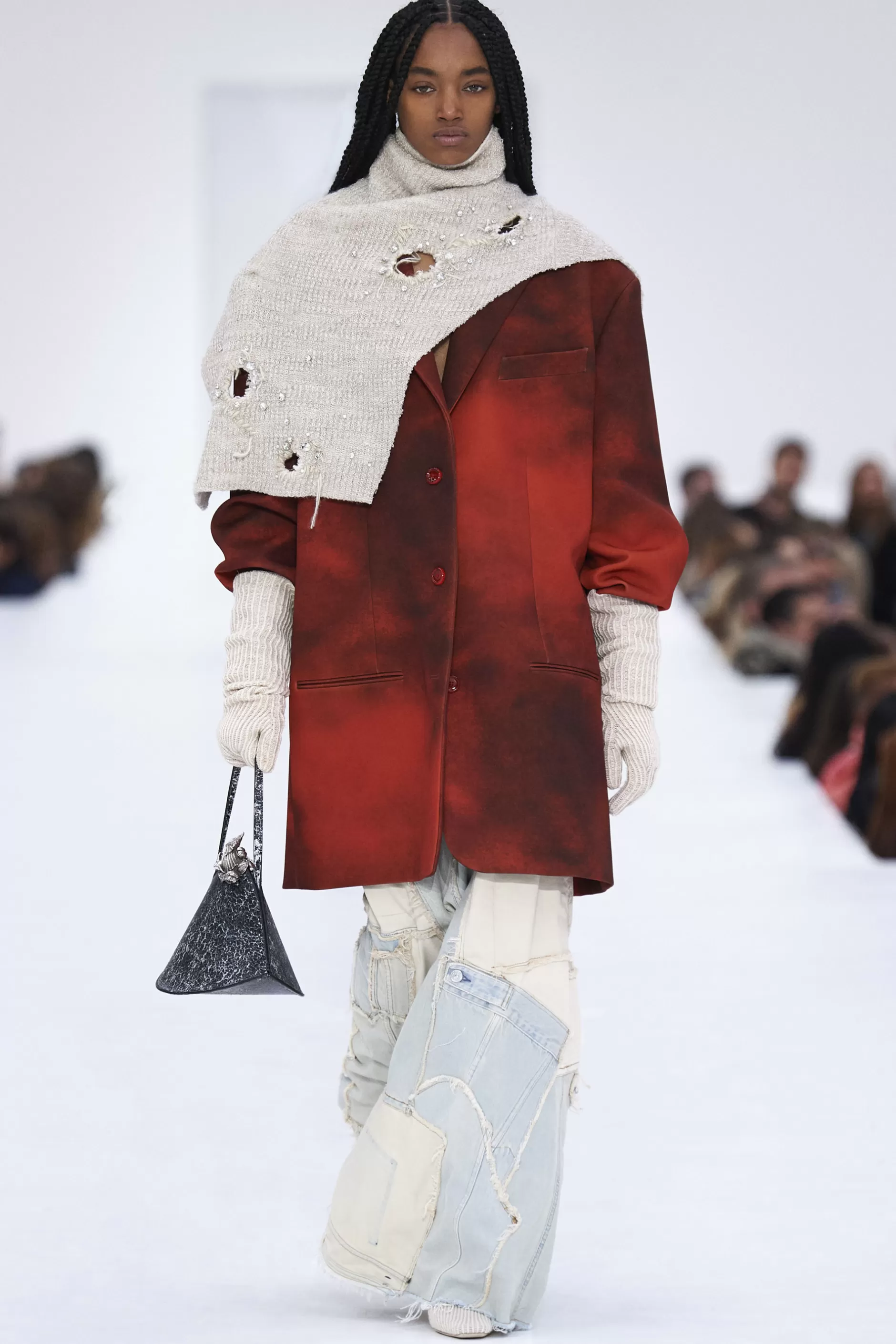 Acne Studios Einreihige Anzugjacke Rot Shop