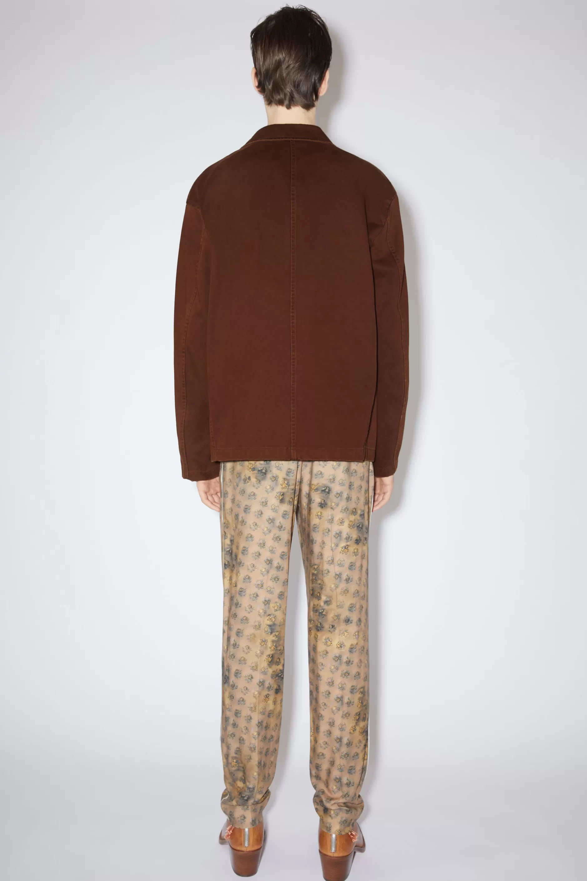 Acne Studios Einreihige Jacke Cognacbraun Online