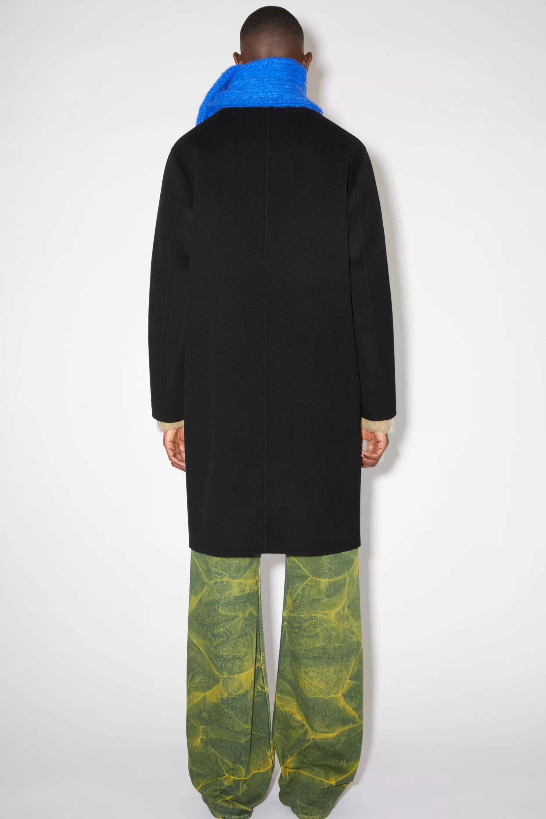 Acne Studios Einreihiger Mantel Schwarz Cheap