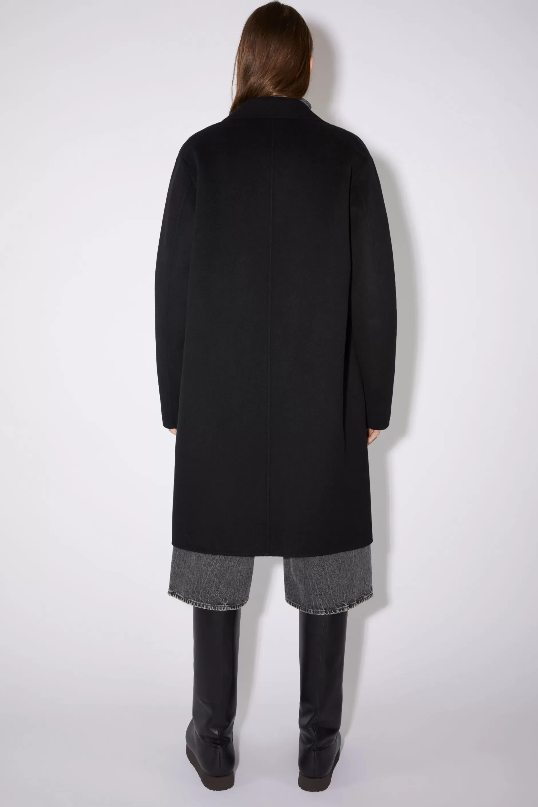 Acne Studios Einreihiger Mantel Schwarz Best