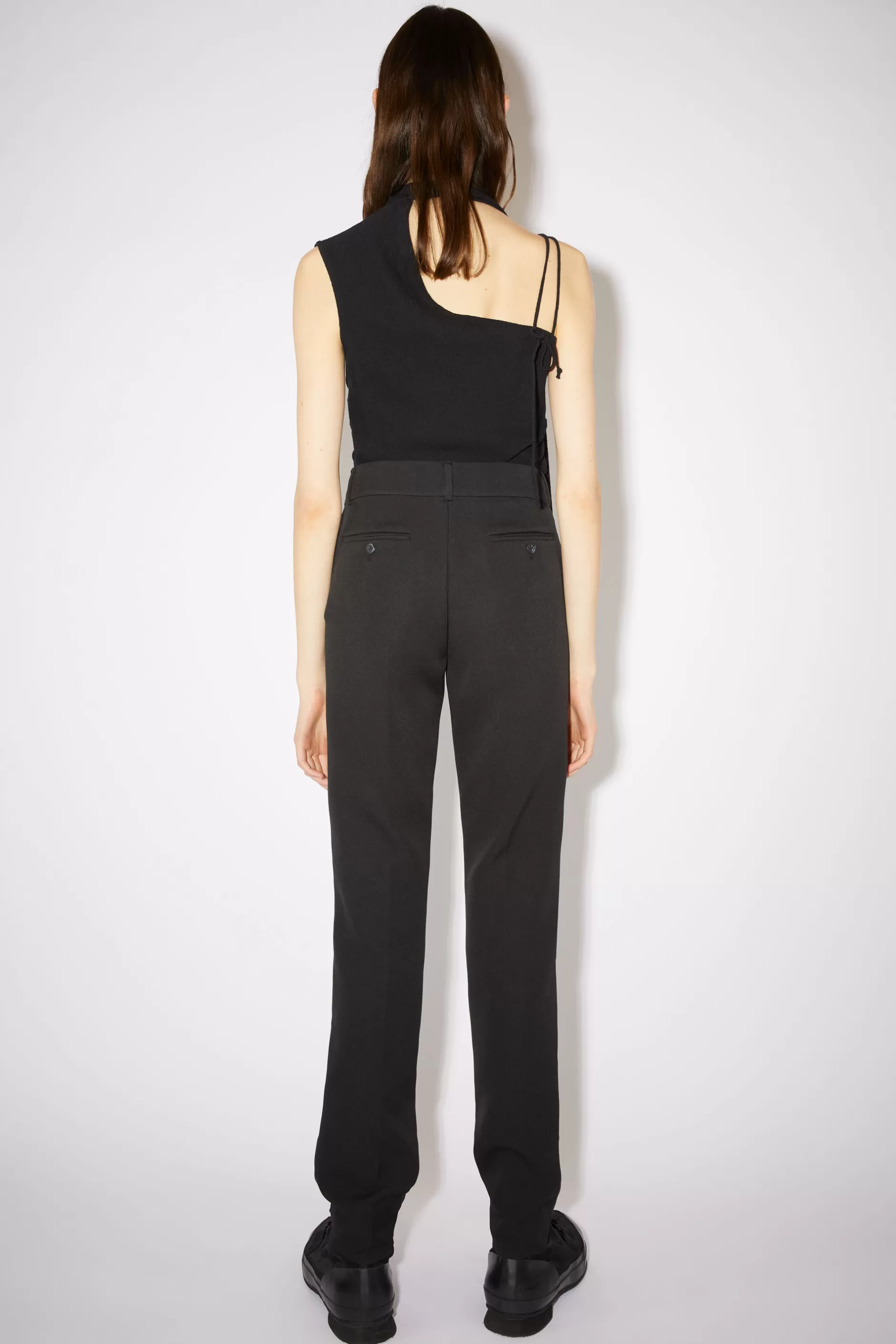 Acne Studios Figurnahe Hose Schwarz Online