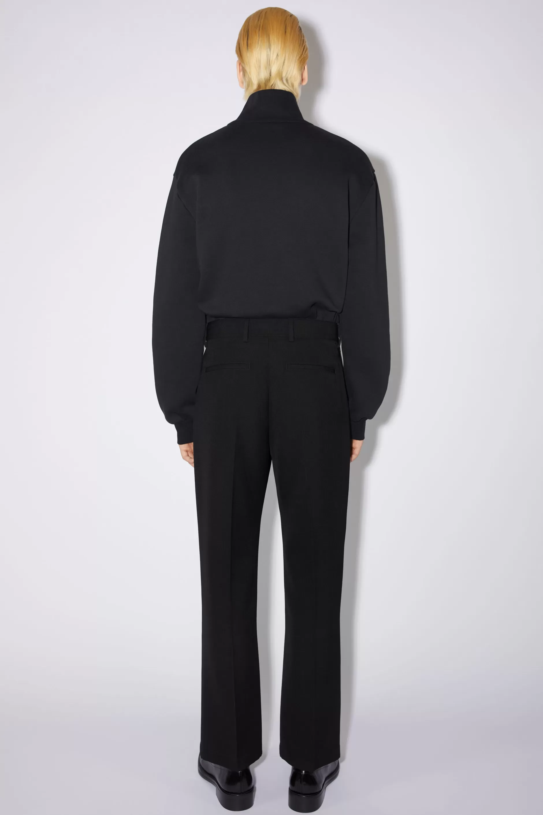 Acne Studios Figurnahe Hose Schwarz Discount