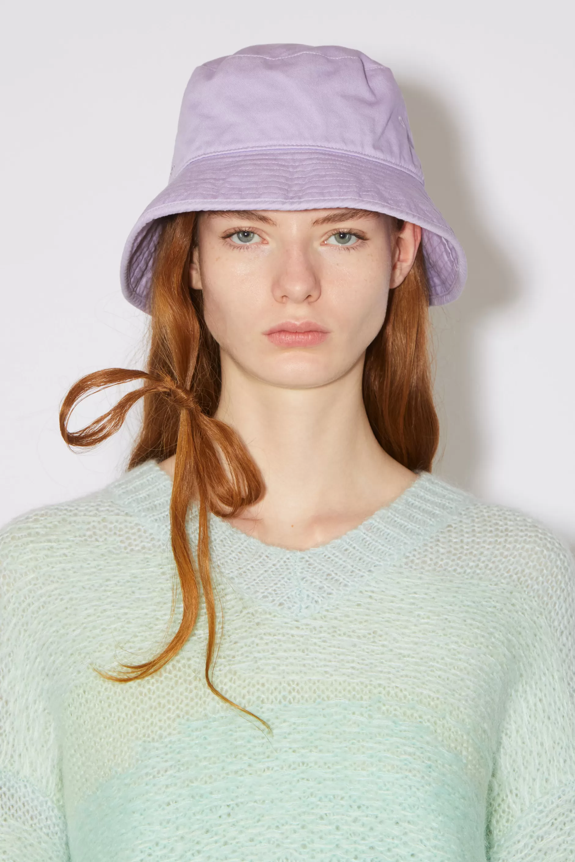 Acne Studios Fischerhut Aus Twill Kuhles Zartlila Shop