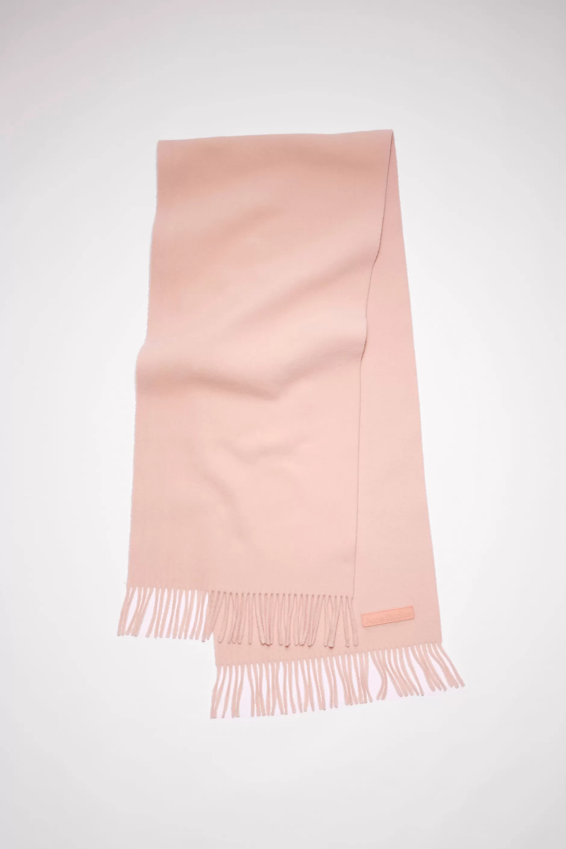 Acne Studios Fransen-Schal Aus Wolle Rosa Shop