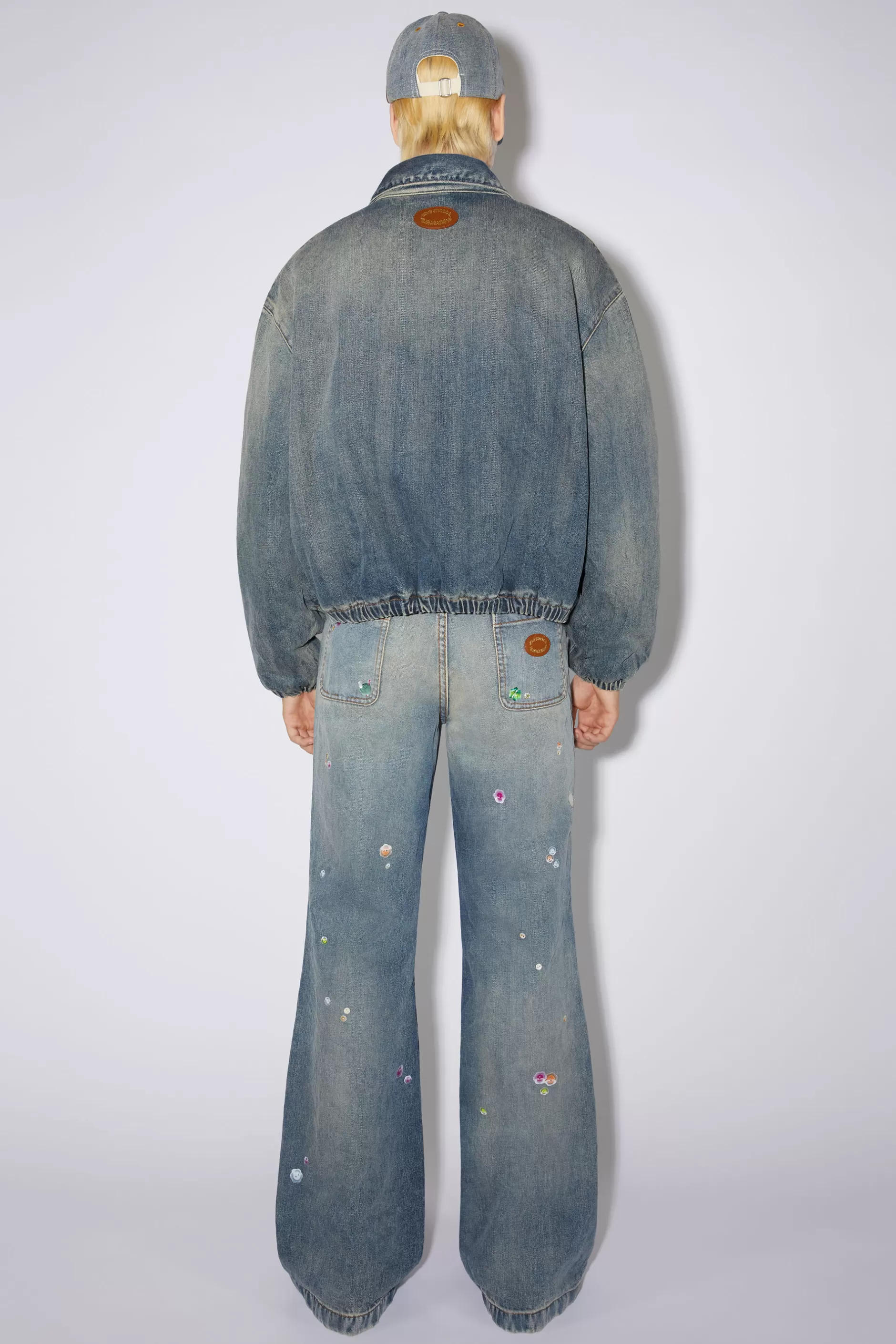 Acne Studios Gefutterte Denimjacke Mid Blue Hot