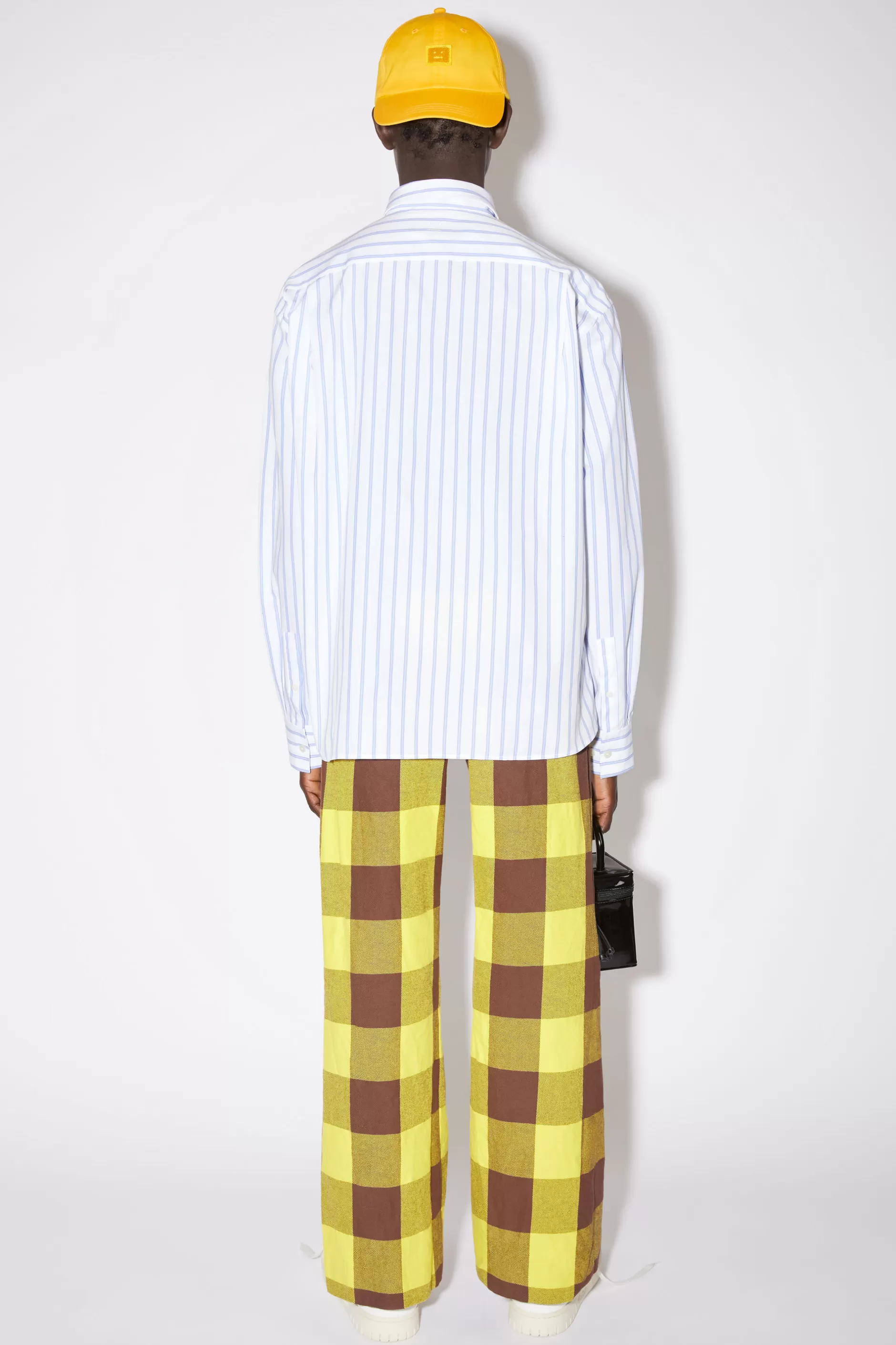 Acne Studios Gestreiftes Hemd Weis/Staubblau Hot