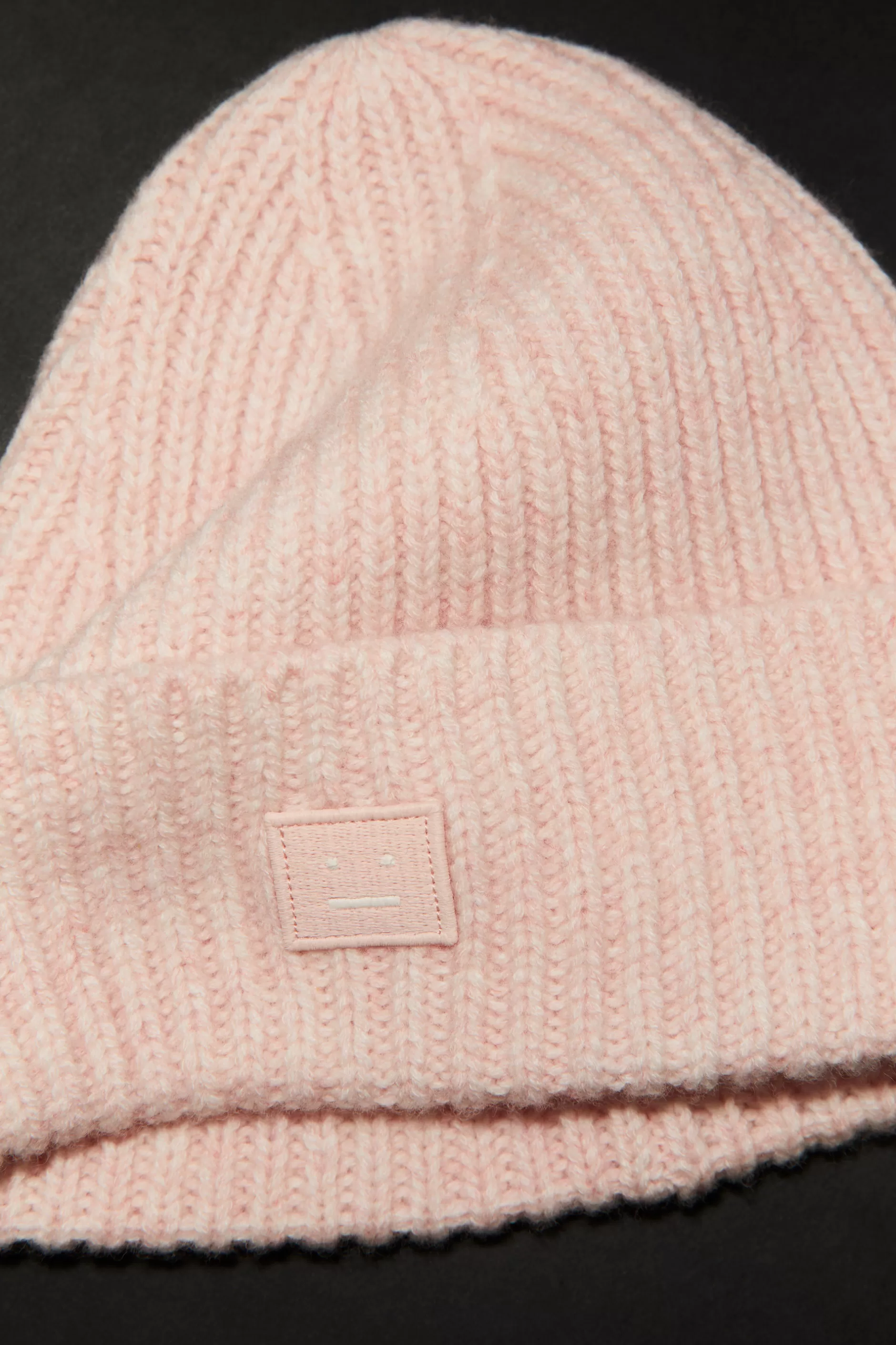 Acne Studios Gestrickte Beanie-Mutze Aus Wolle Meliertes Ausgebleichtes Rosa Best