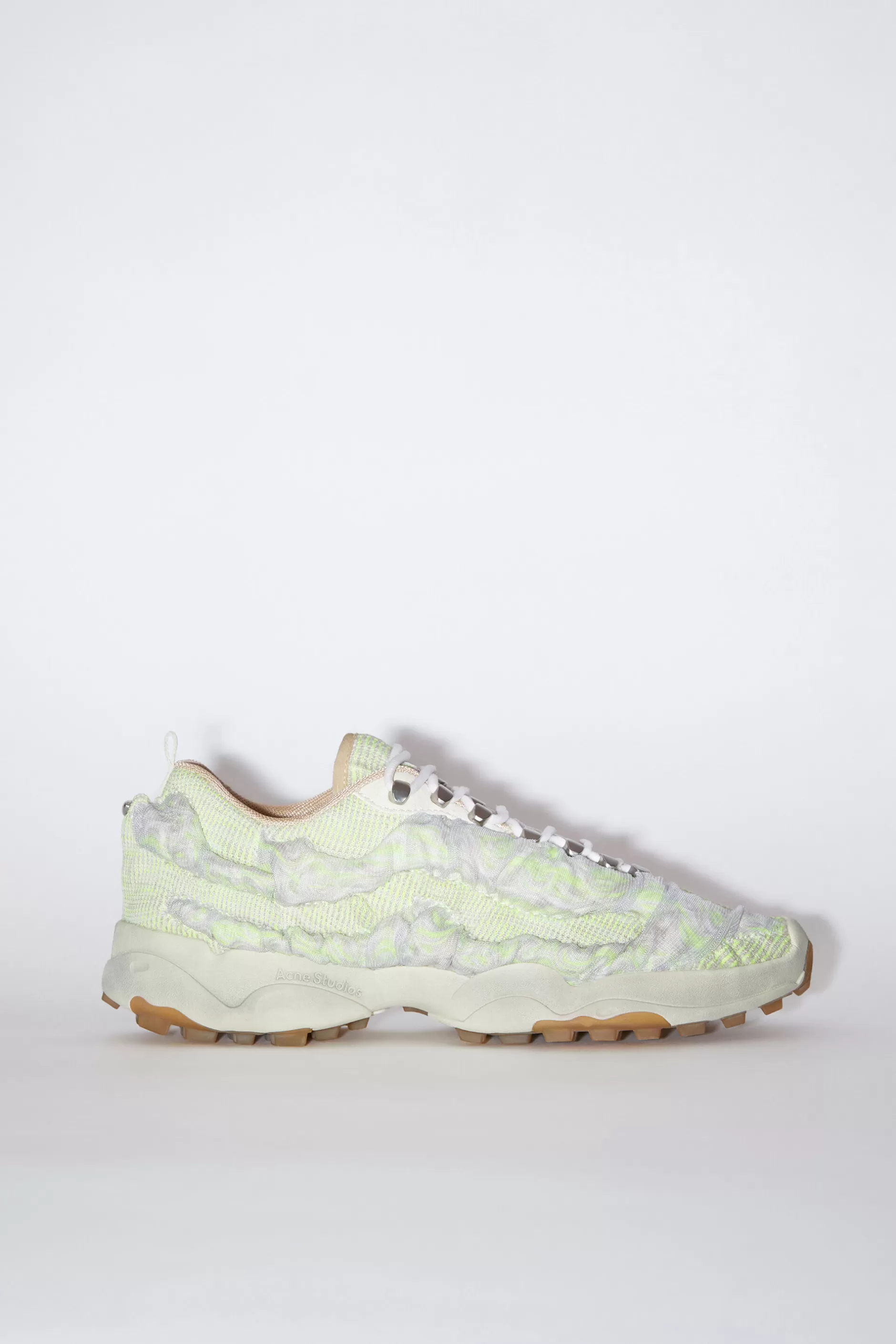 Acne Studios Gestrickte Sneakers Zum Schnuren Ecru/Weis Store