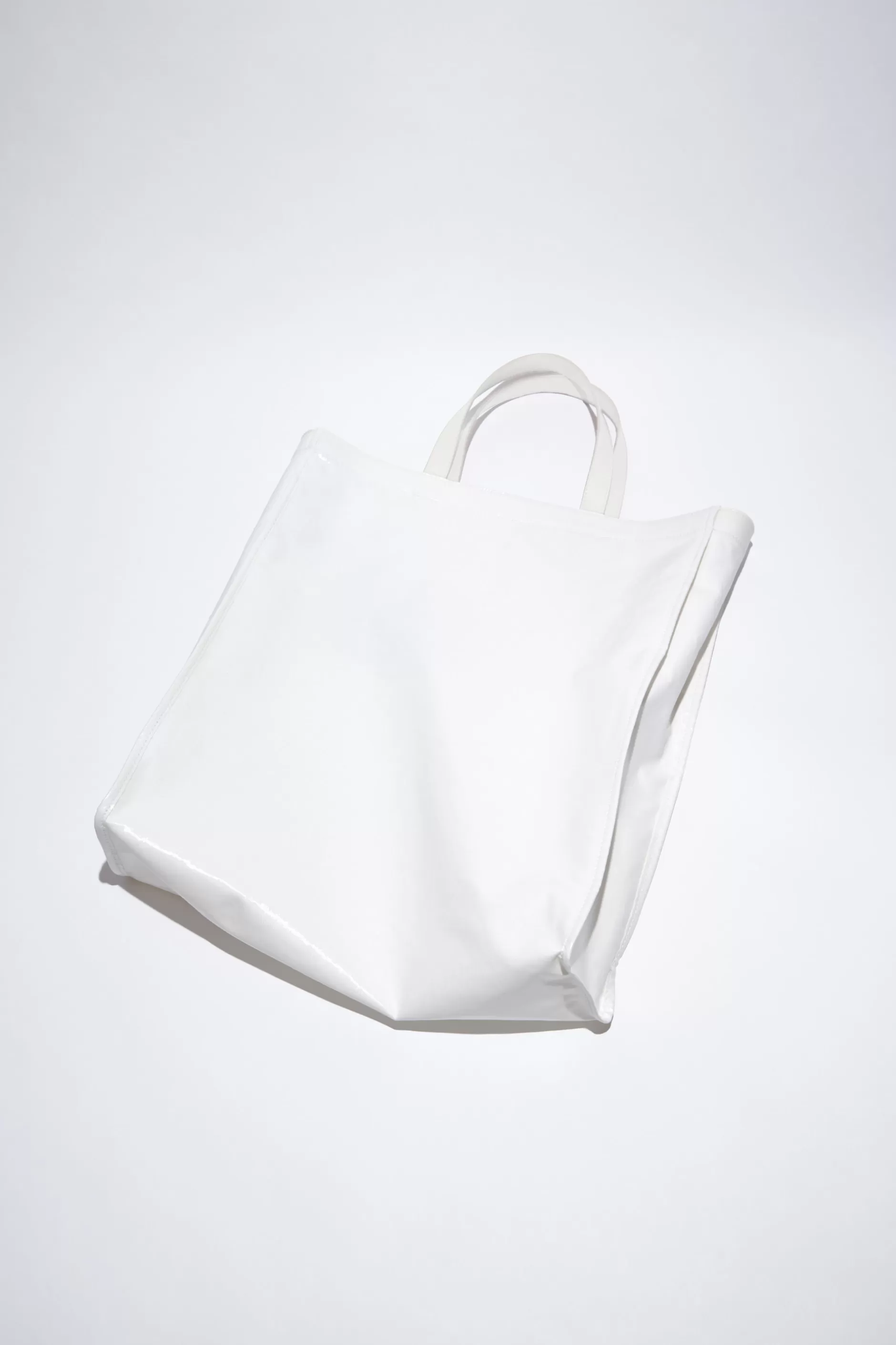 Acne Studios Glanzende Tote Weis Discount