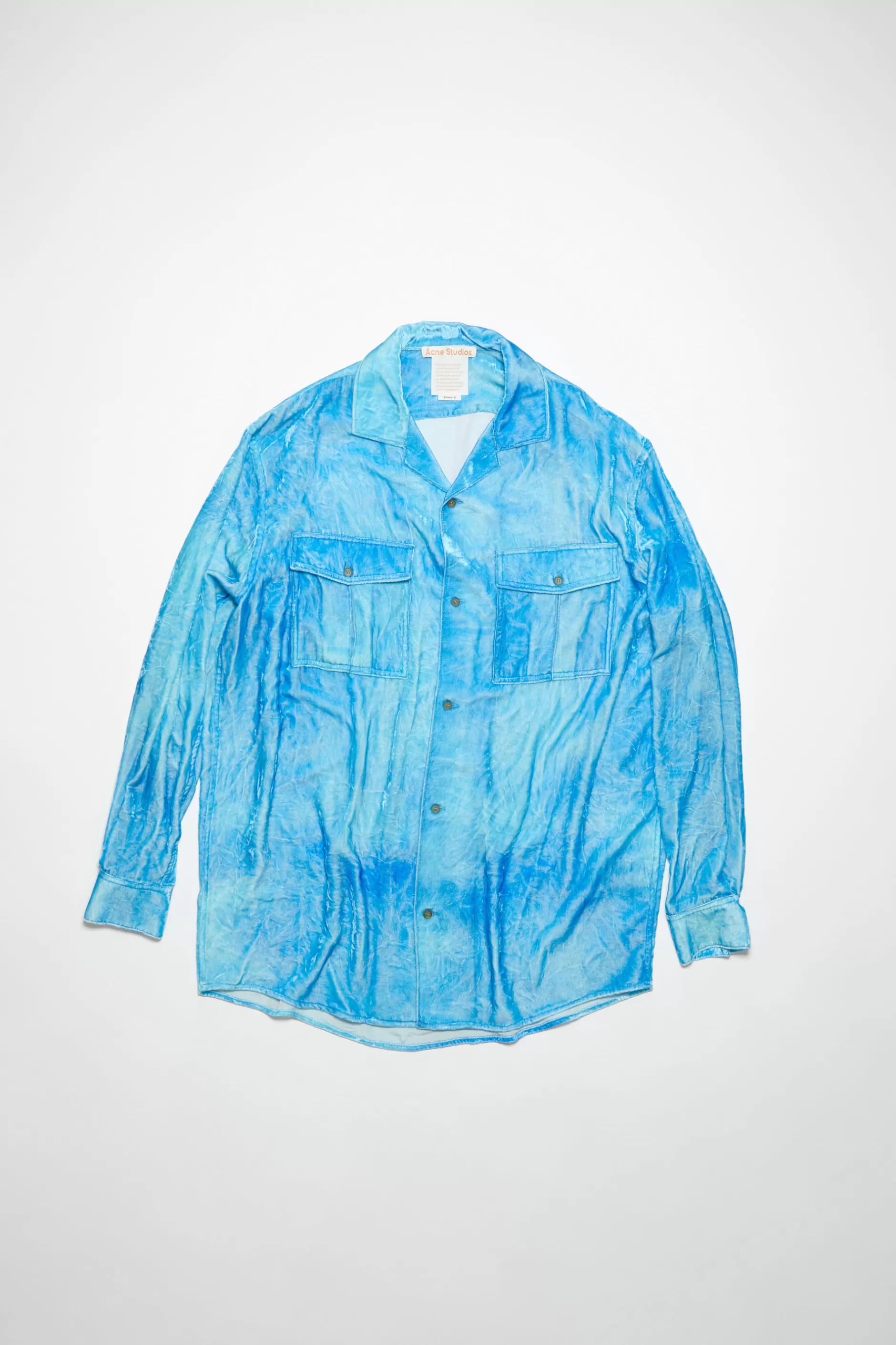 Acne Studios Hemd Wasserblau Online