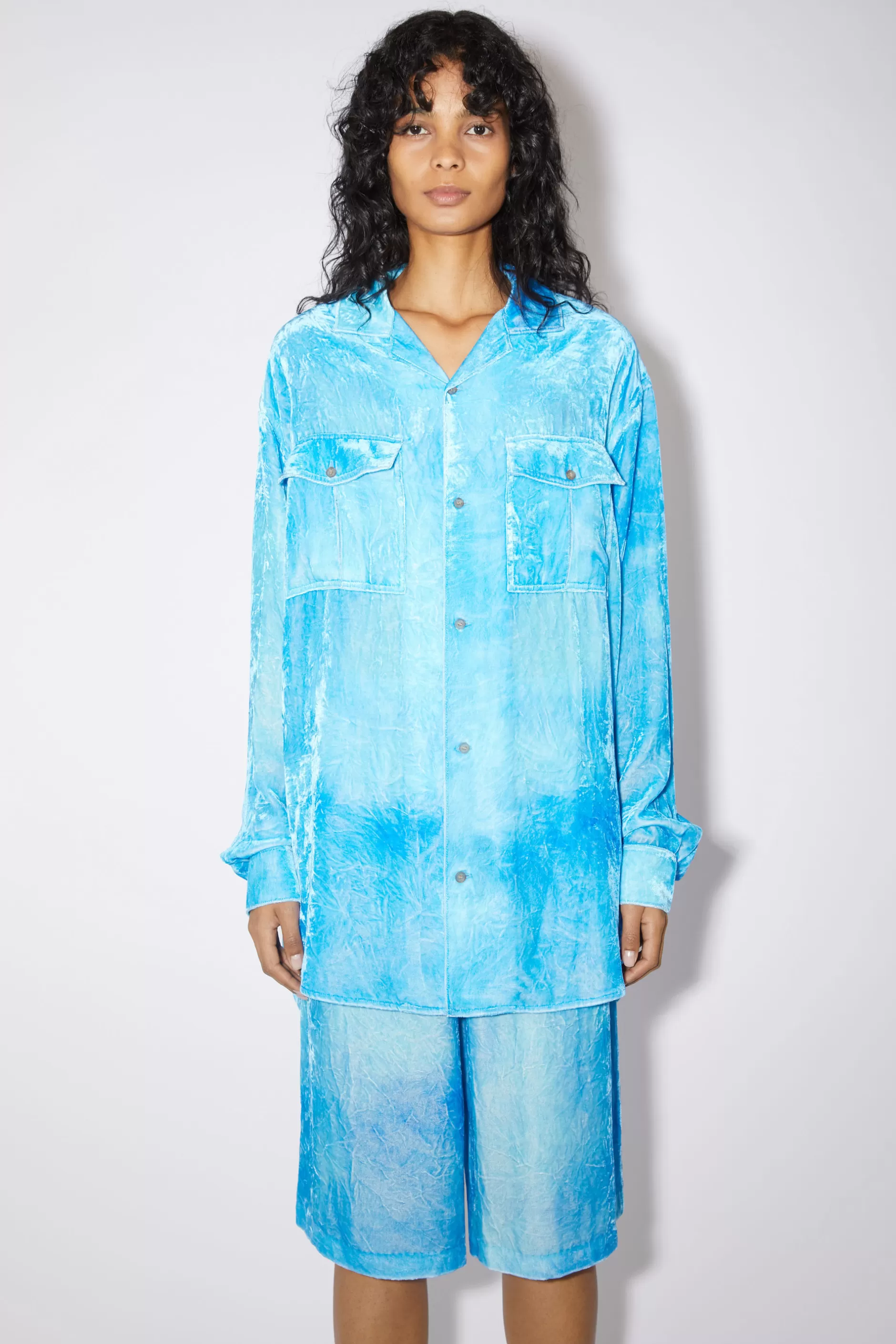 Acne Studios Hemd Wasserblau Online