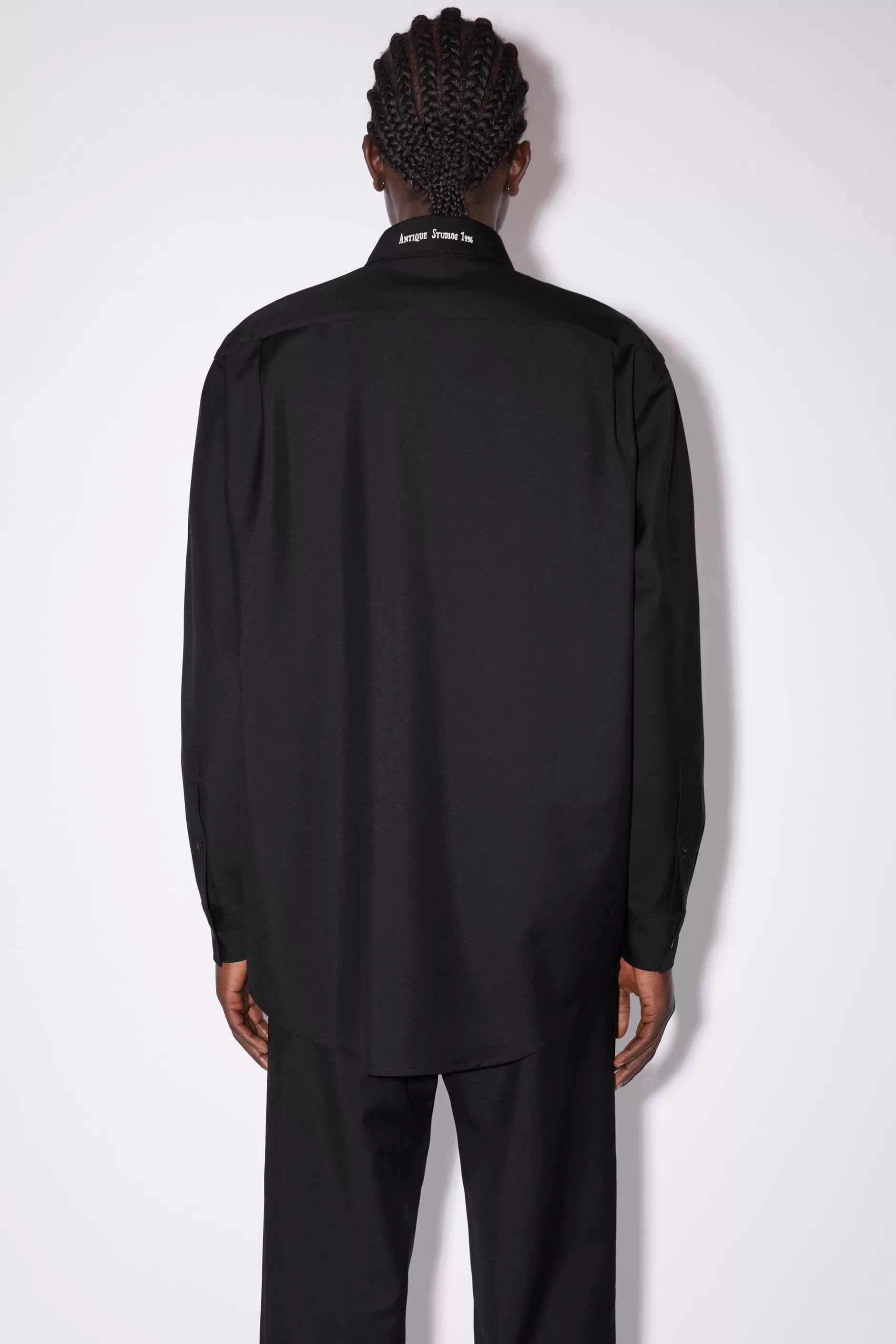 Acne Studios Hemd Aus Mohair-Wolle Schwarz Clearance