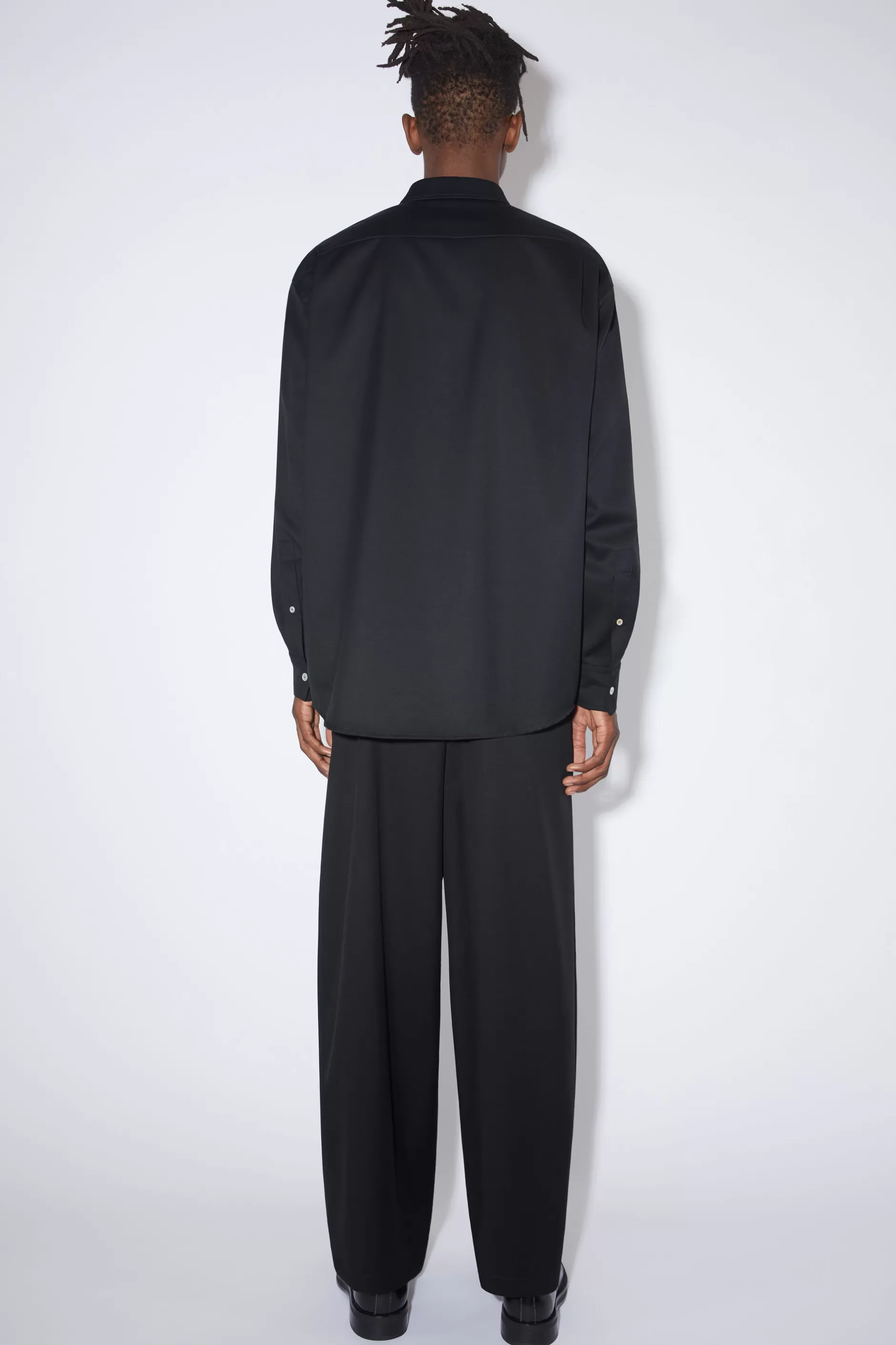 Acne Studios Hemdjacke Mit Reisverschluss Schwarz Online