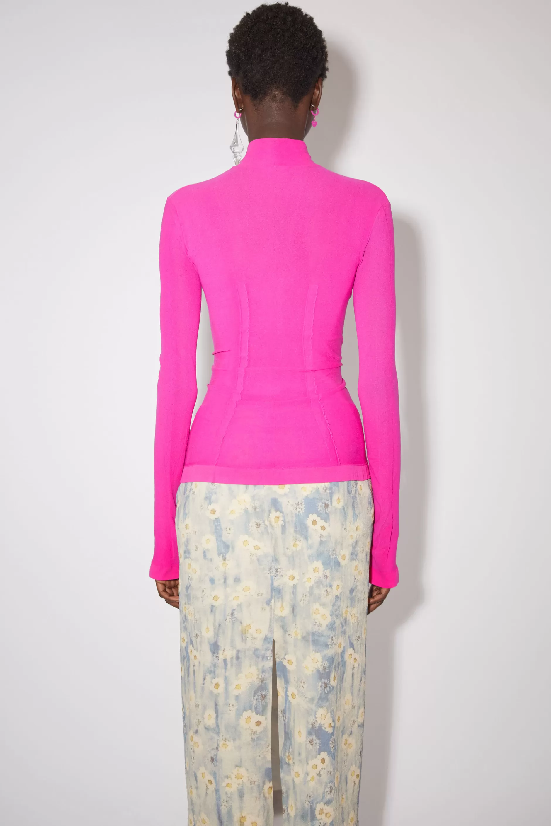 Acne Studios Hochgeschlossenes Armelloses Top Fuchsia Store