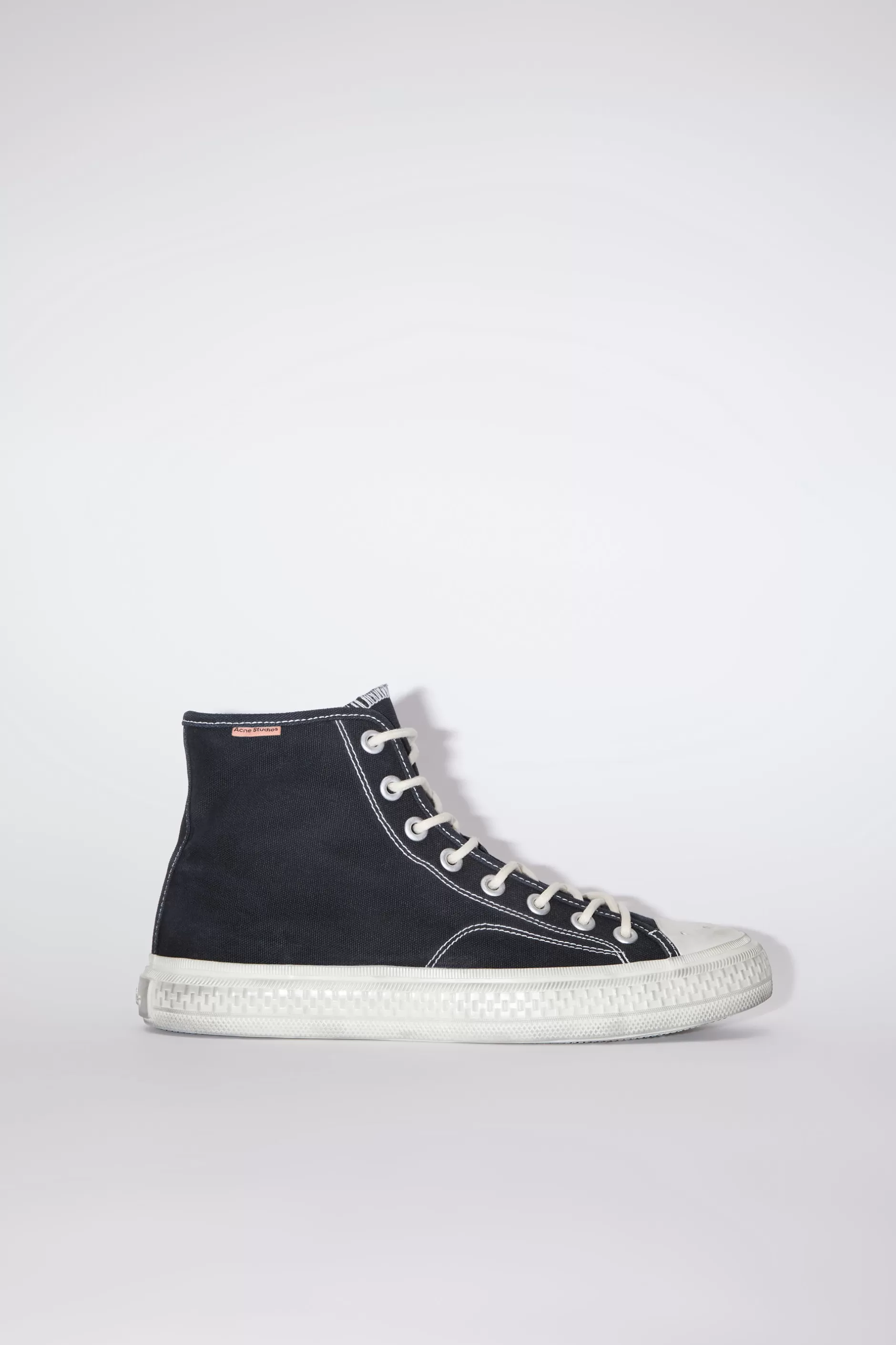 Acne Studios Hohe Sneakers Schwarz/Gebrochenes Weis Best Sale