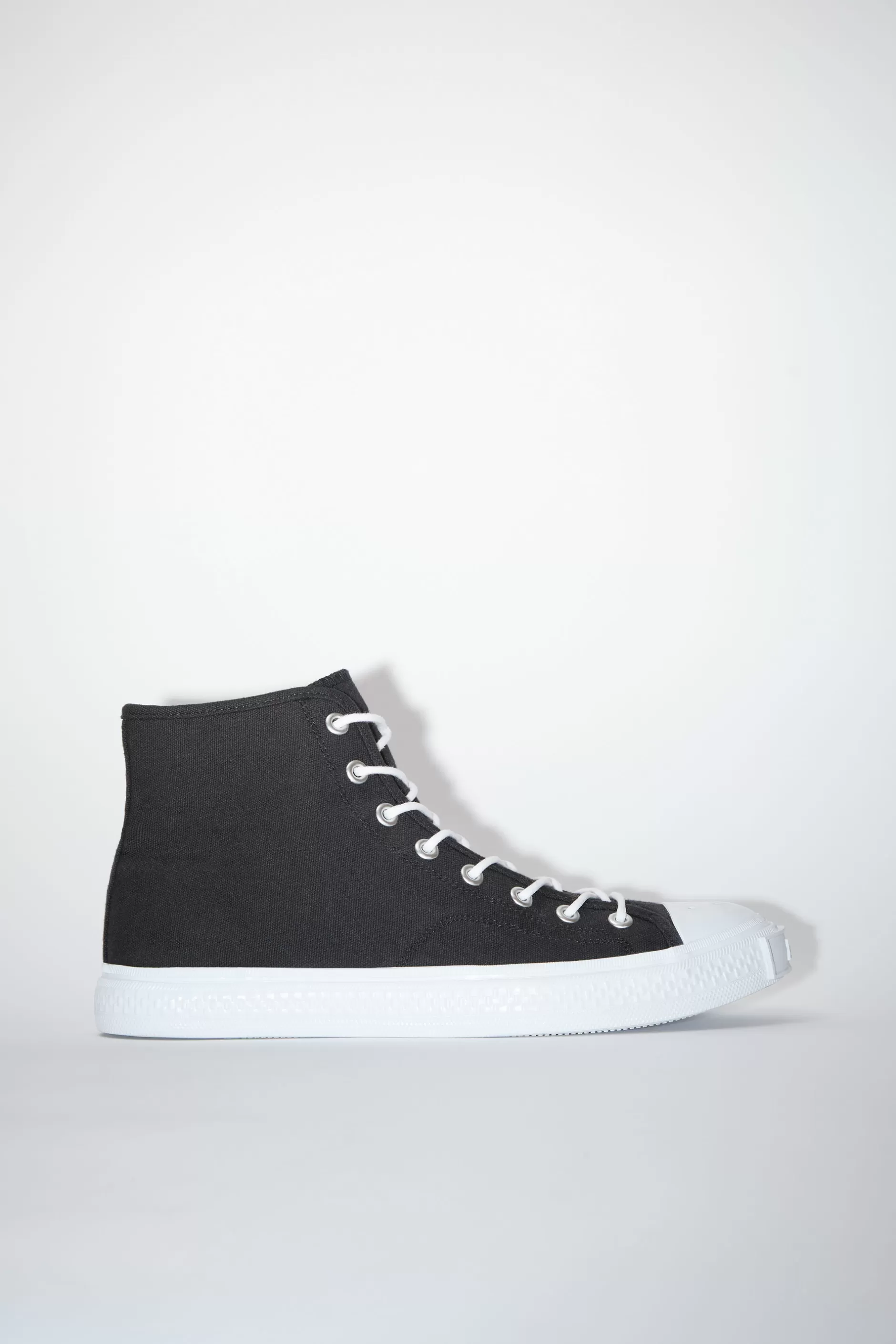 Acne Studios Hohe Sneakers Schwarz/Naturweis Discount